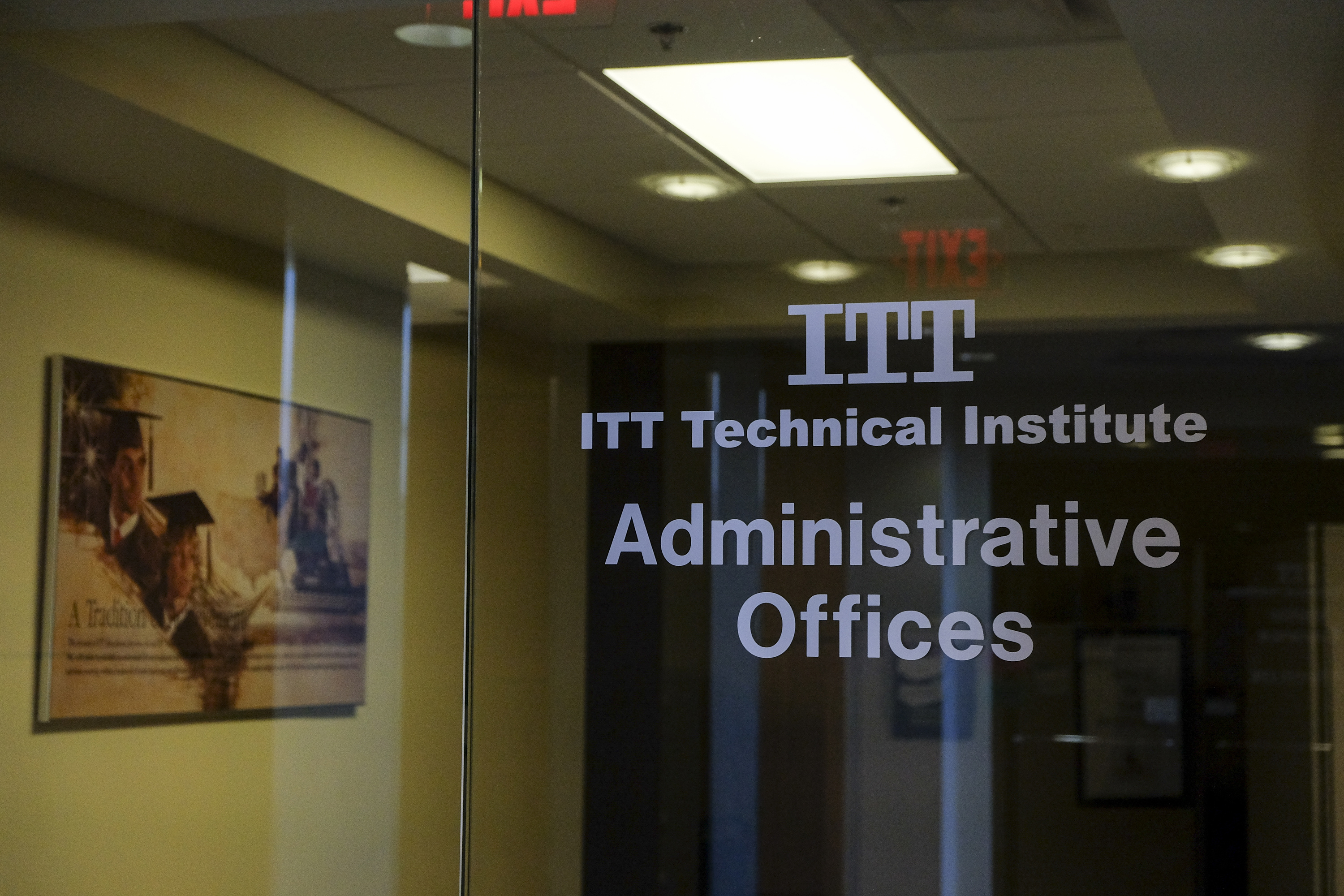 The Chantilly Campus of ITT Technical Institute sits closed and empty on Sept. 6, 2016.