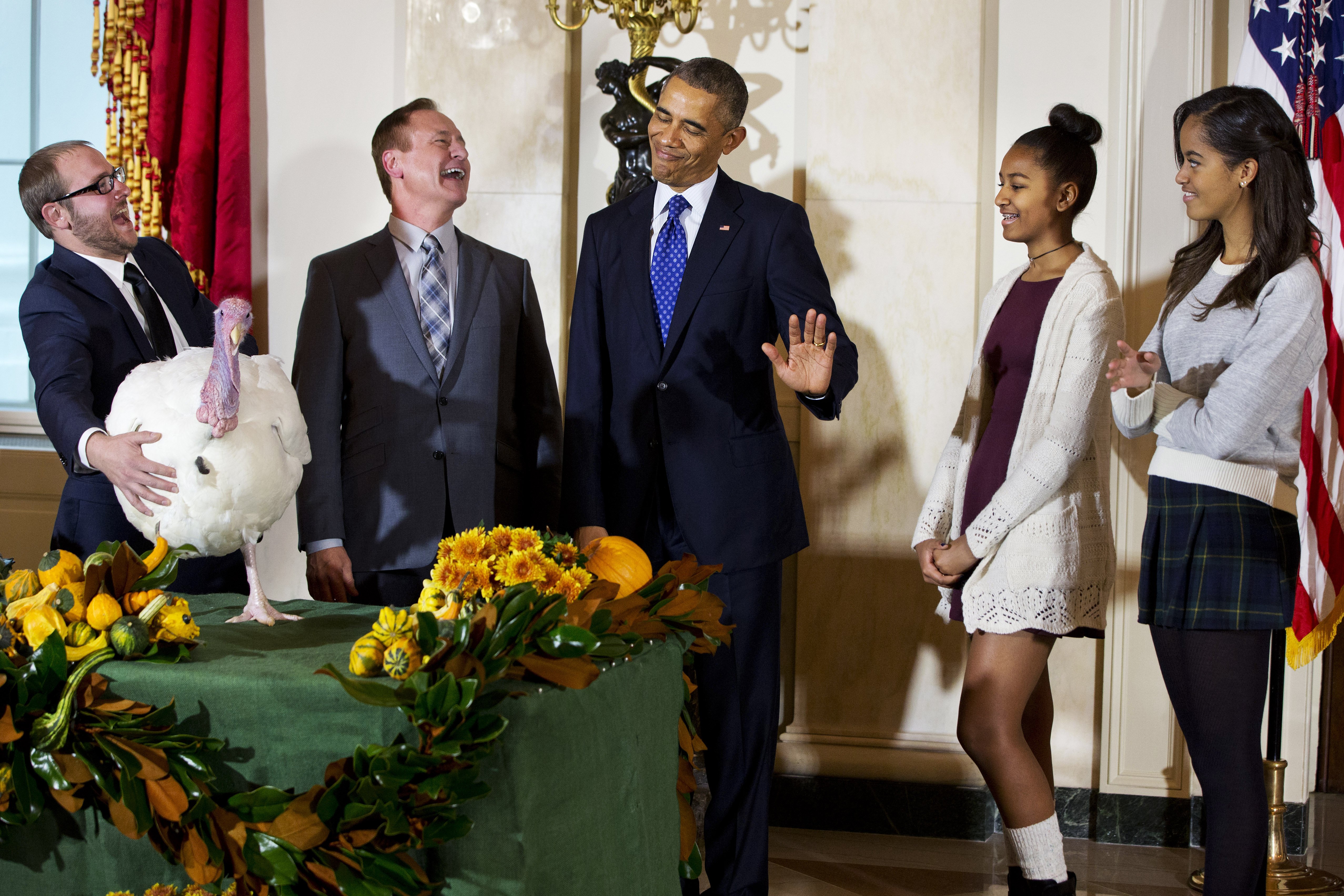 Barack Obama, Malia Obama, Sasha Obama, Gary Cooper, Cole Cooper