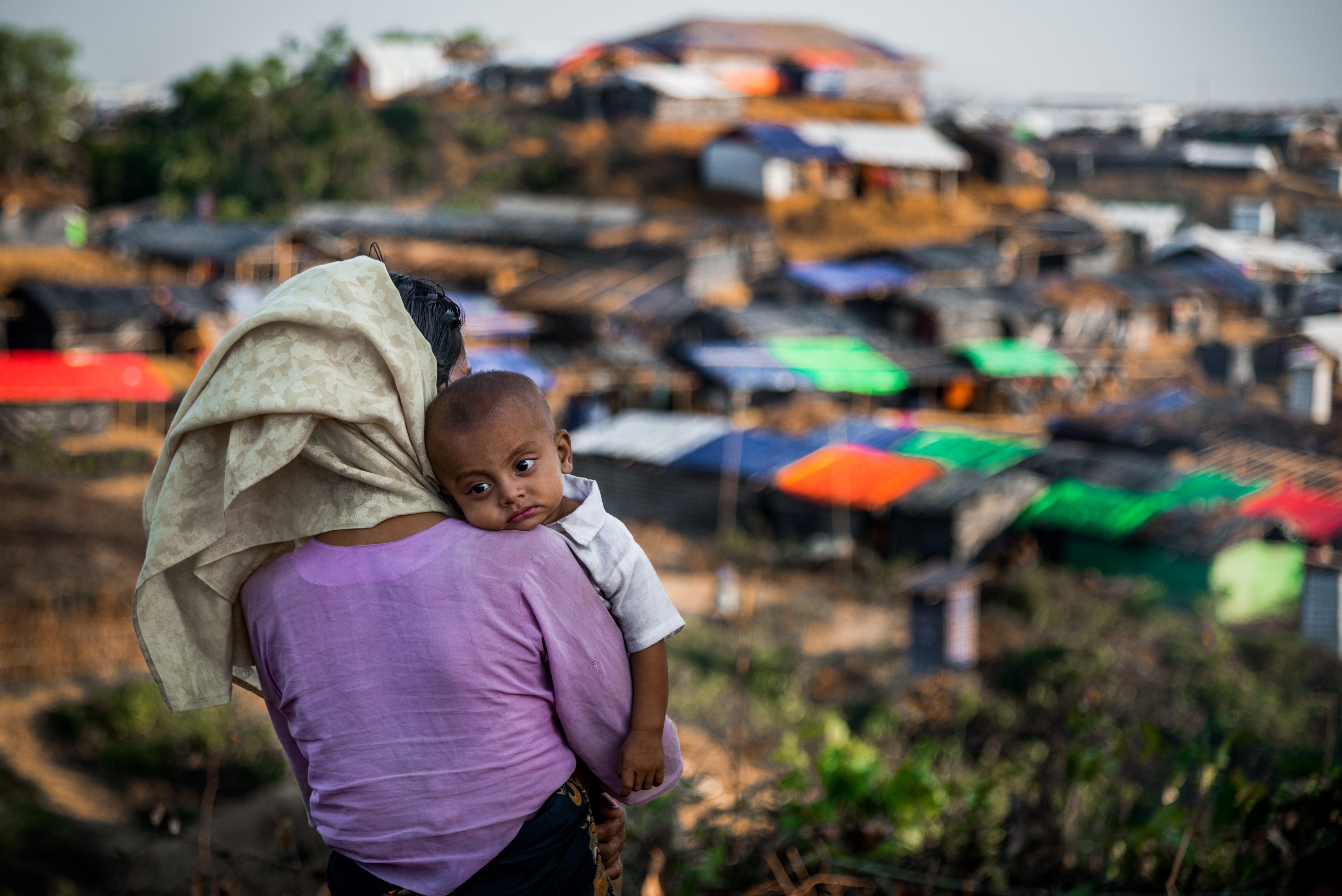 Rohingya people fled from oppression in Myanmar