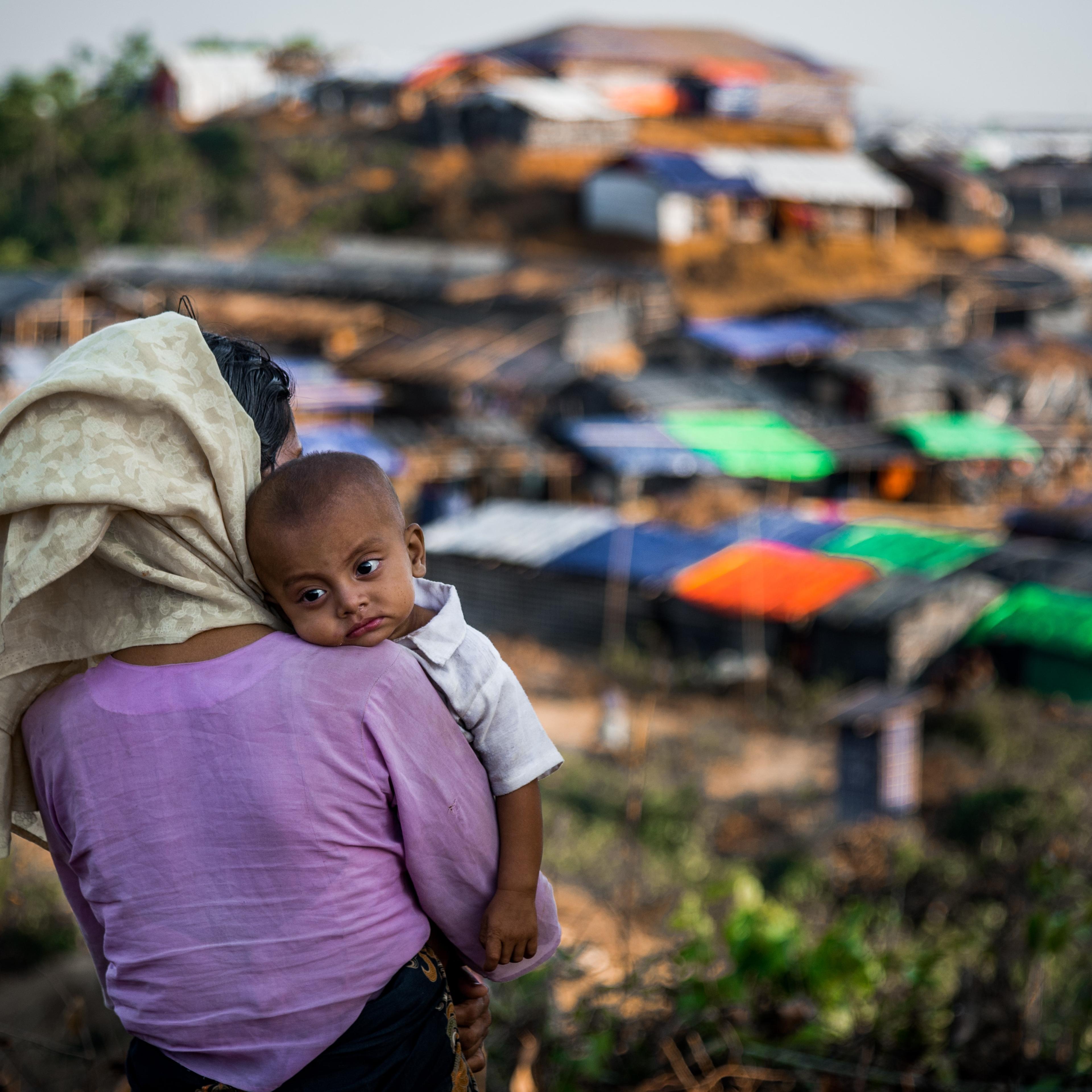 Rohingya people fled from oppression in Myanmar