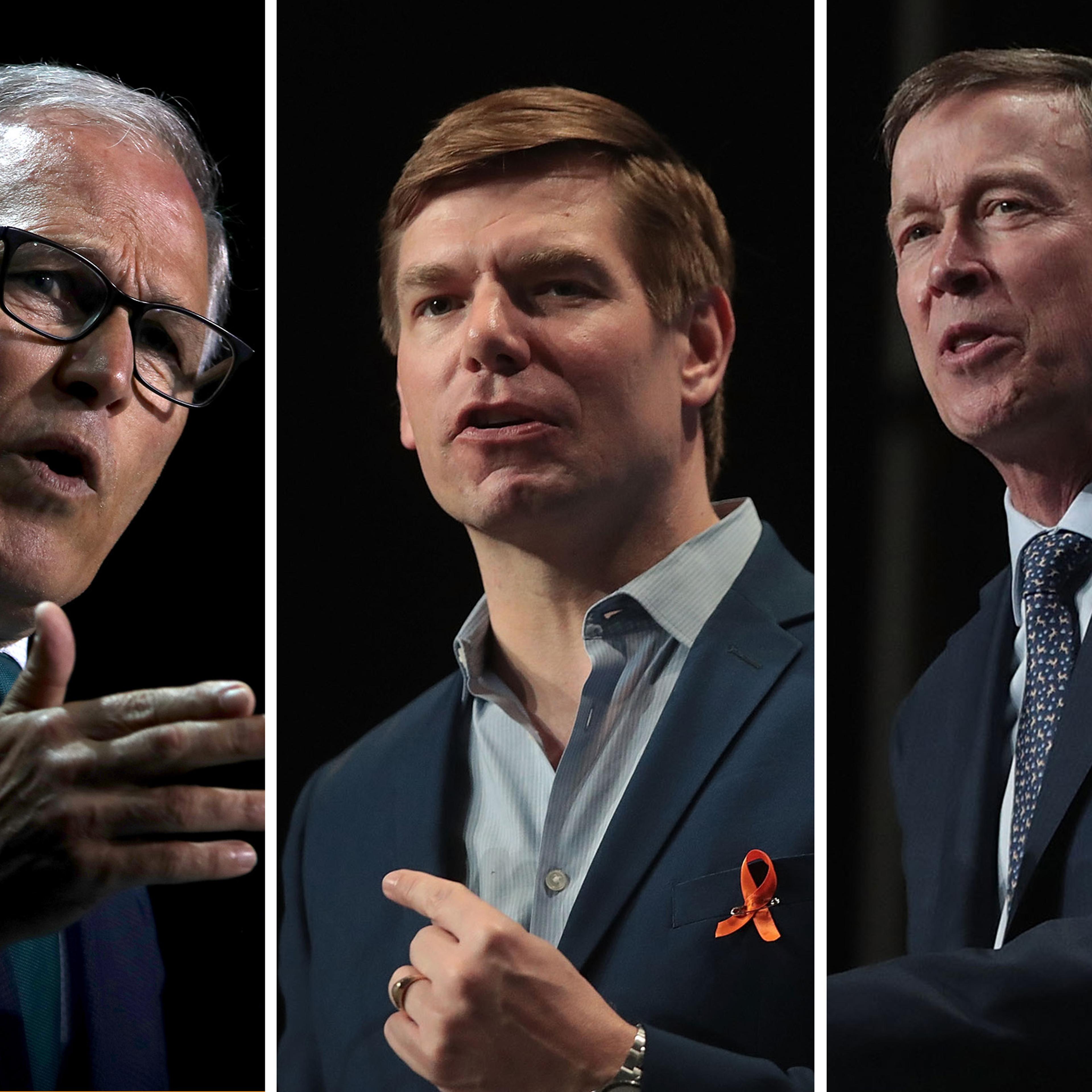Jay Inslee, Eric Swalwell, John Hickenlooper
