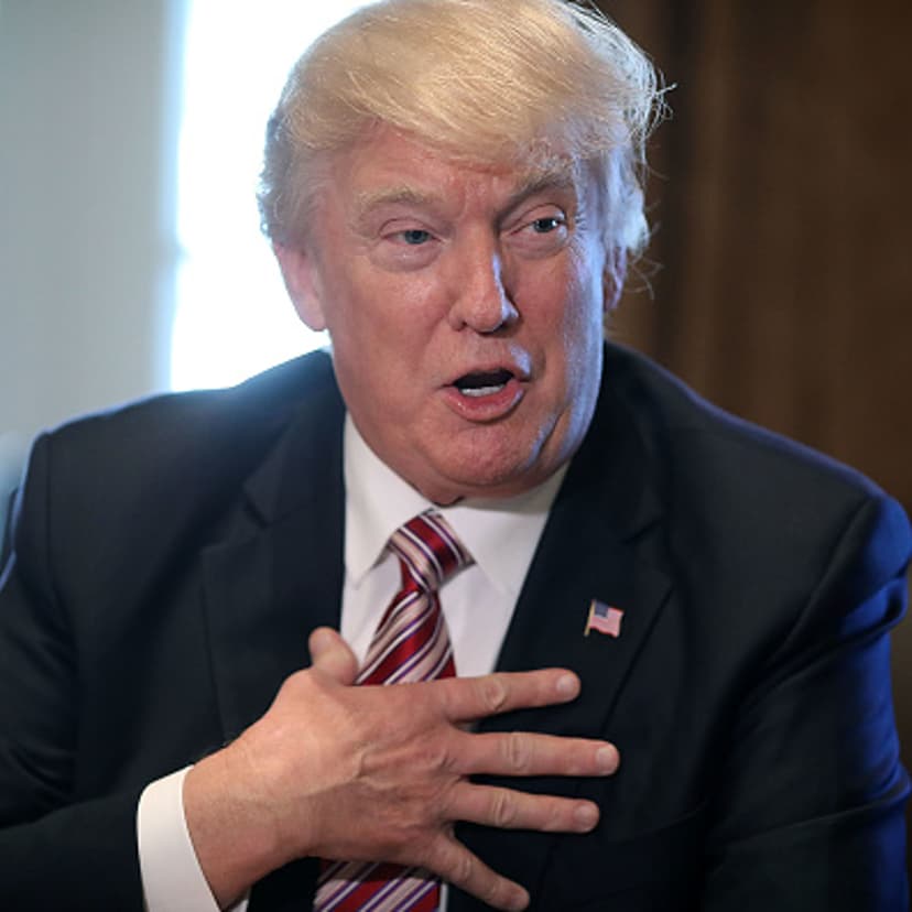 U.S. President Donald Trump speaks during a meeting with the Congressional Black Caucus Executive Committee in the Cabinet Room at the White House March 22, 2017 in Washington, D.C.