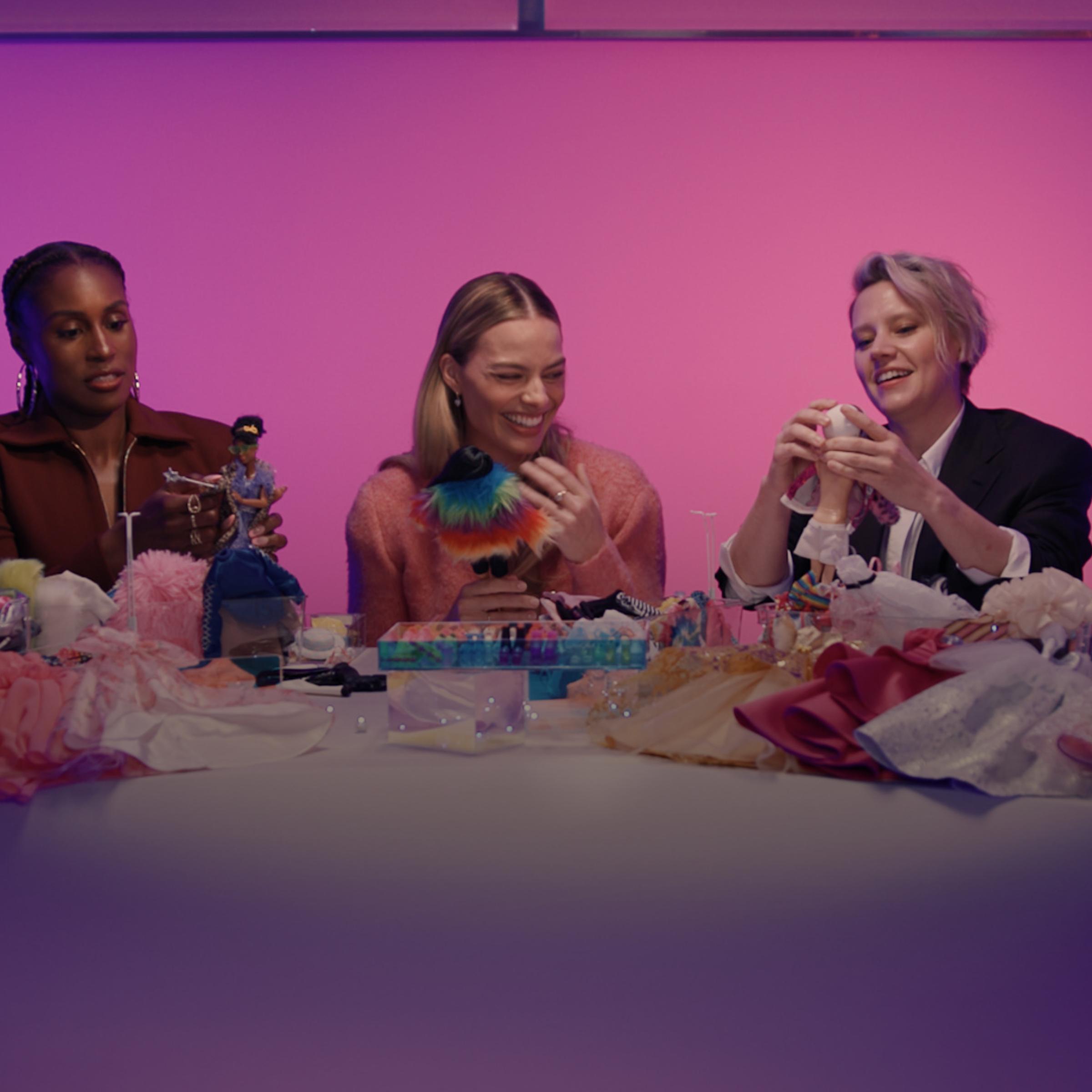 Margot Robbie and the "Barbie" Cast Are Here for a Barbie Challenge