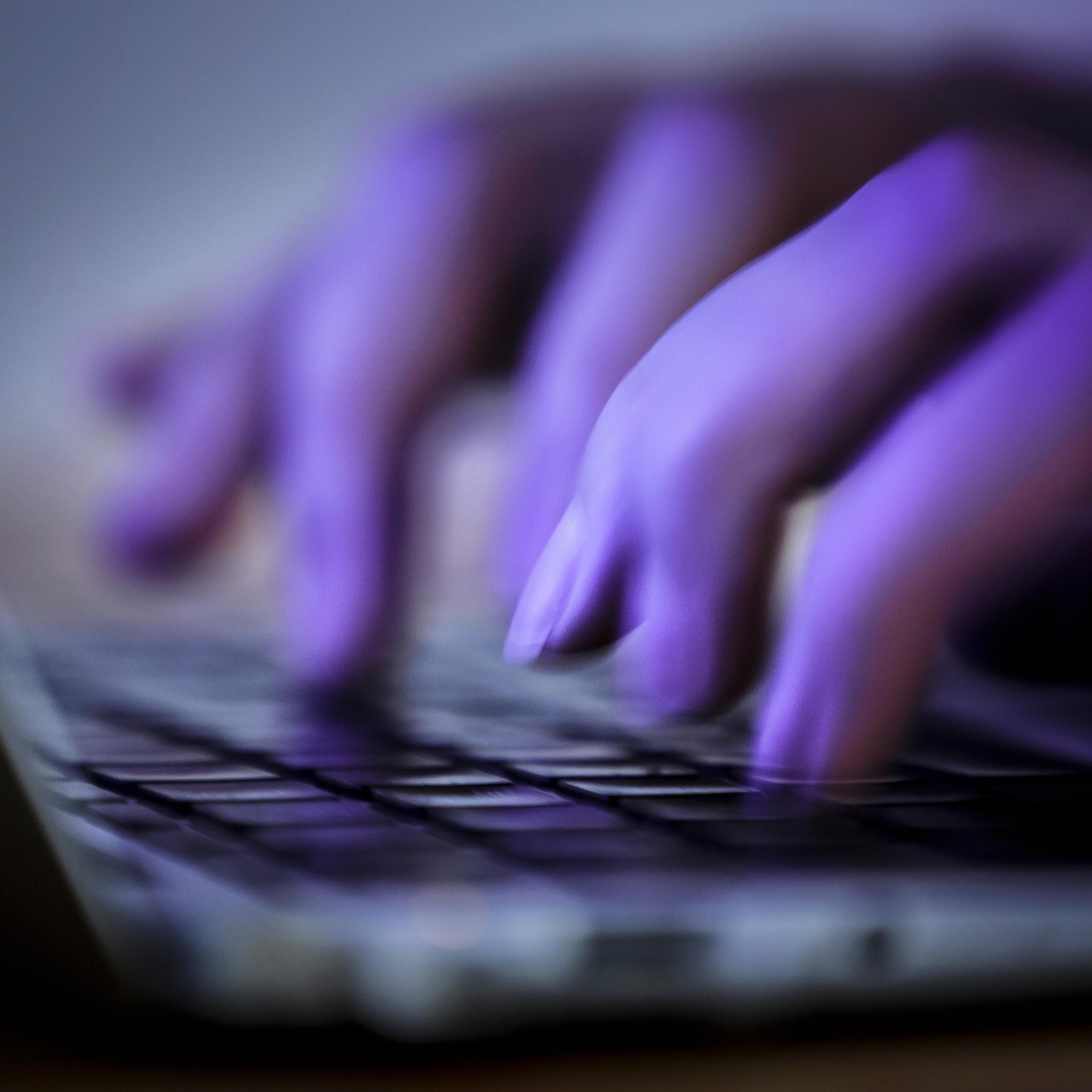 Hands On Computer Keyboard