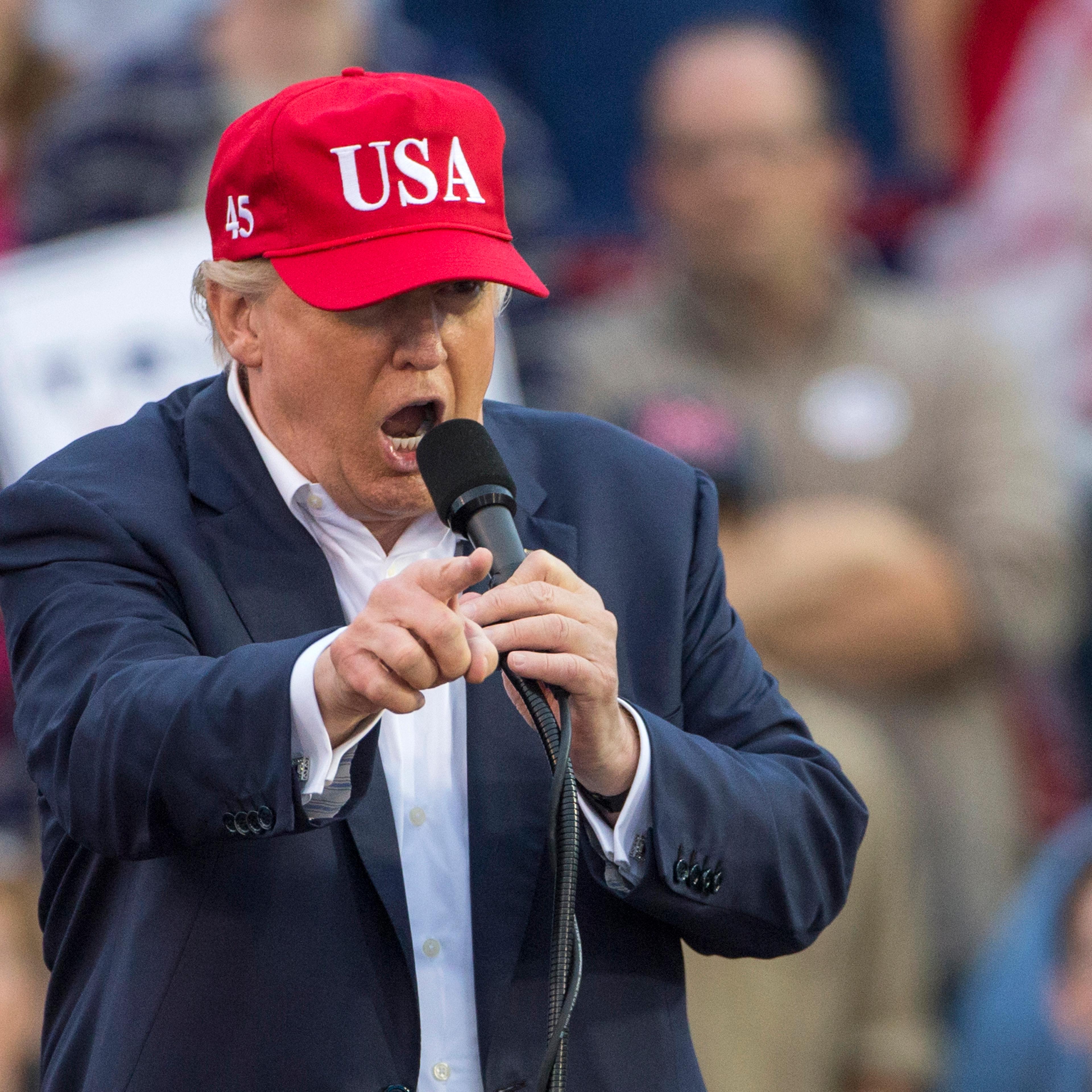 President-Elect Donald Trump Holds Thank You Rally In Mobile, Alabama