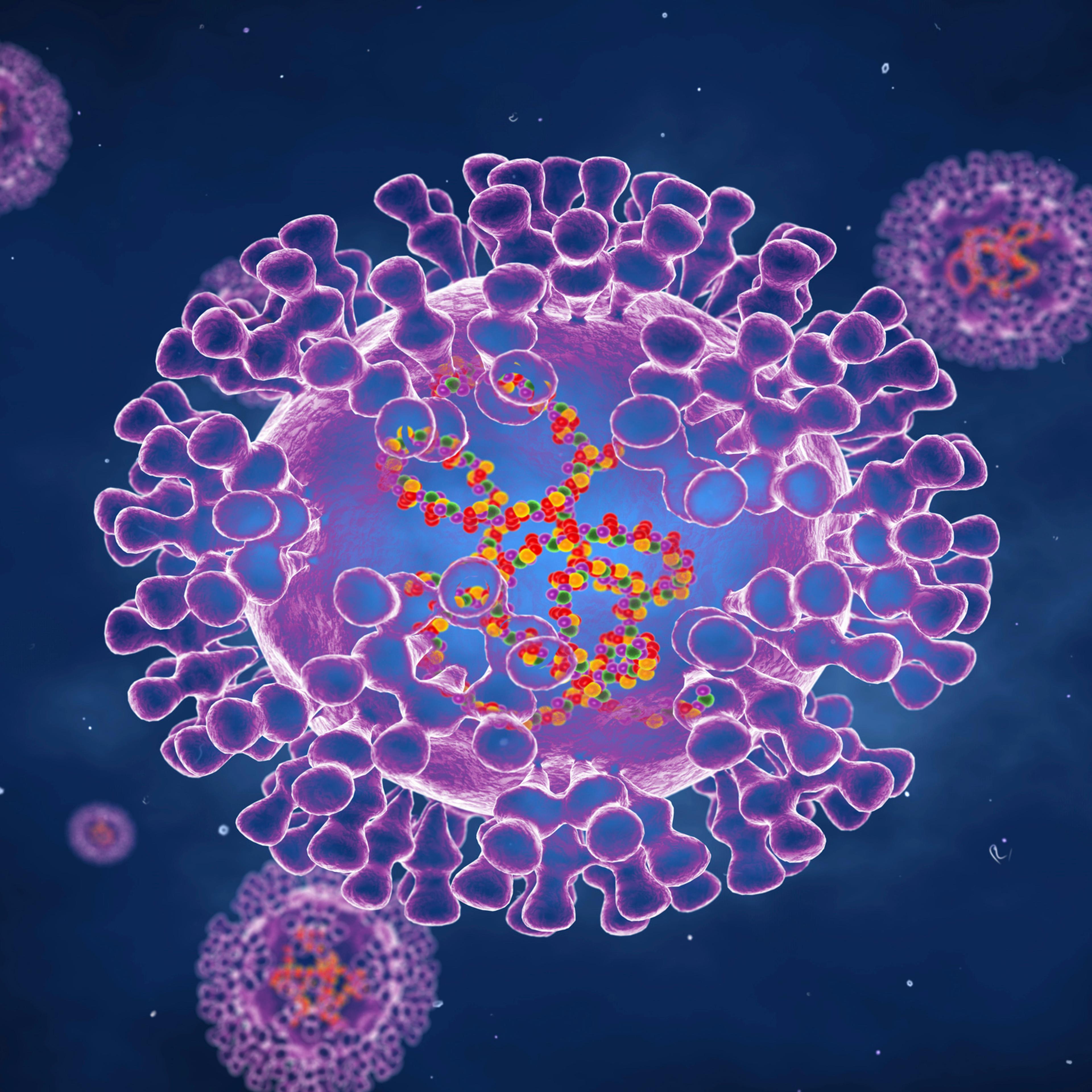 Pox viruses, illustration