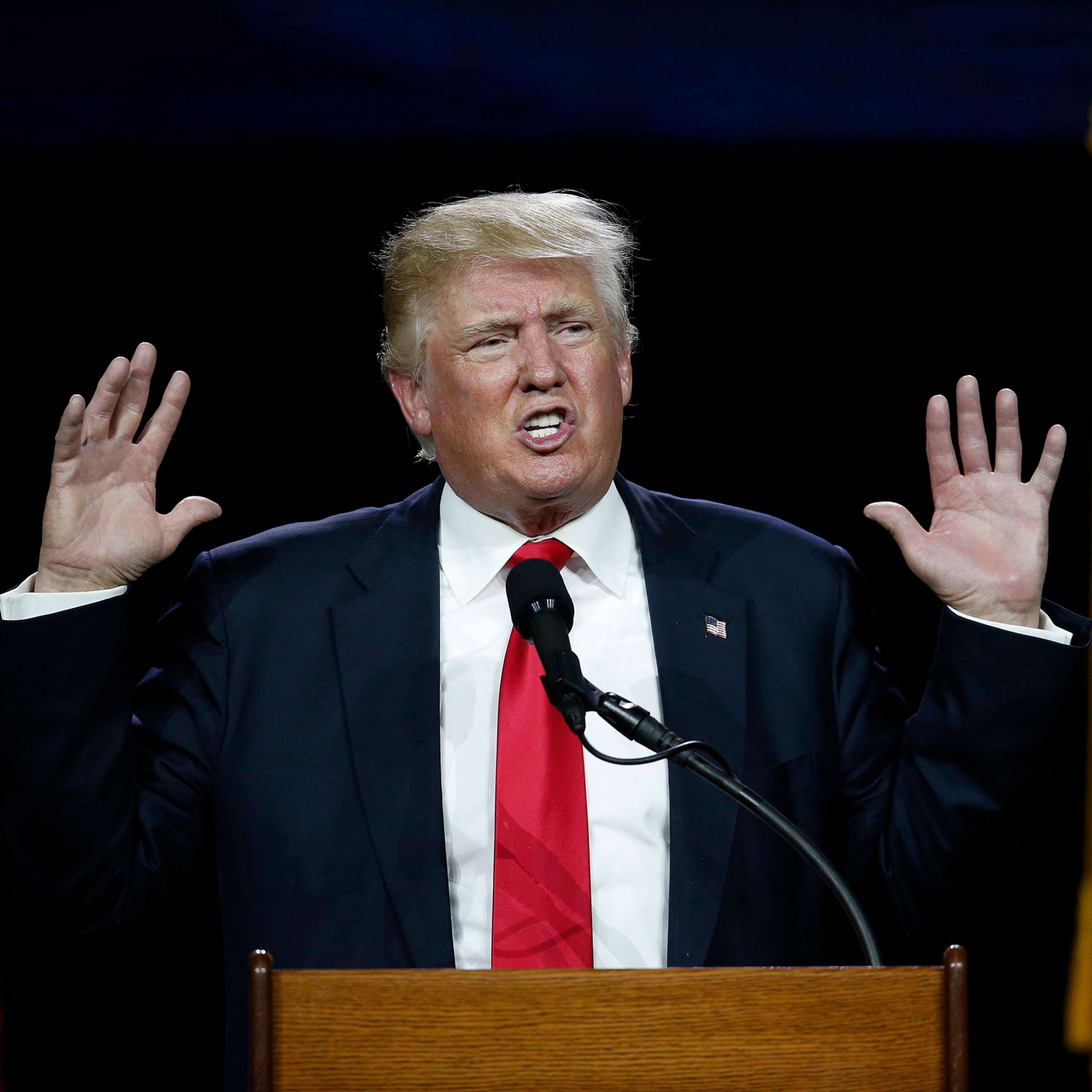 Donald Trump speaks during the opening session of the Western Conservative Summit in Denver, CO, July 1, 2016.