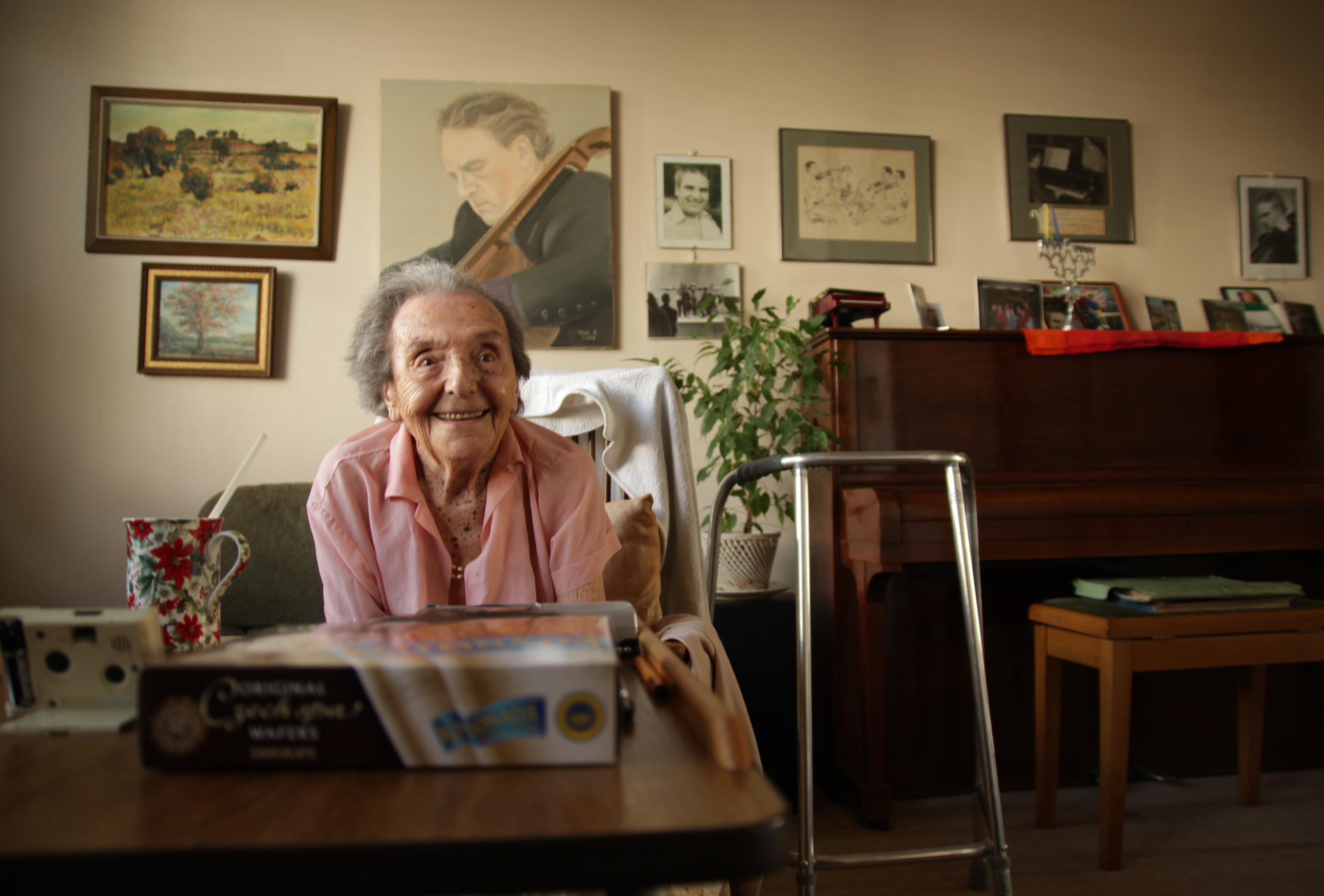 Alice Herz-Sommer, believed to be the oldest-known survivor of the Holocaust, who died in London on Sunday morning at the age of 110, in July 2010.