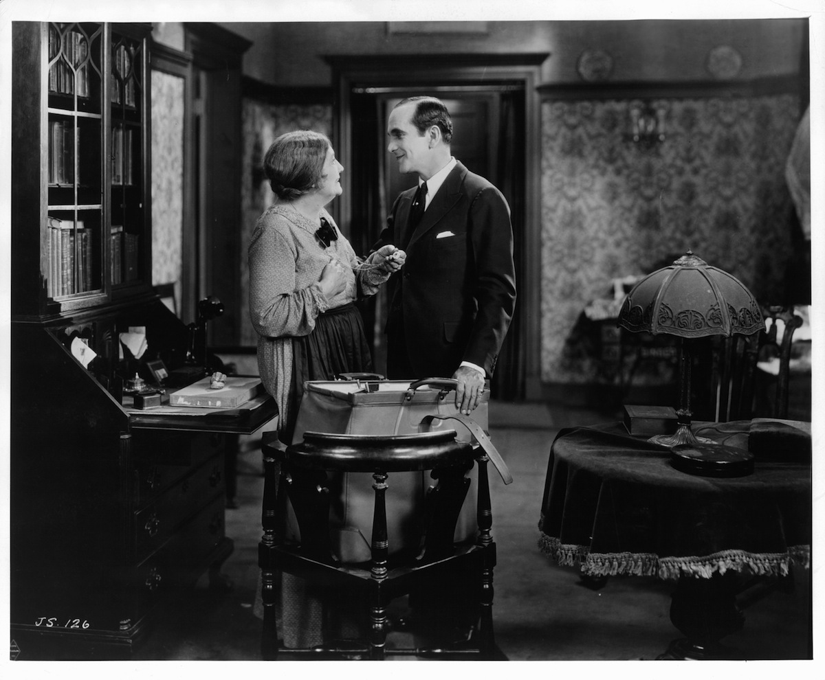 Eugenie Besserer And Al Jolson In 'The Jazz Singer'