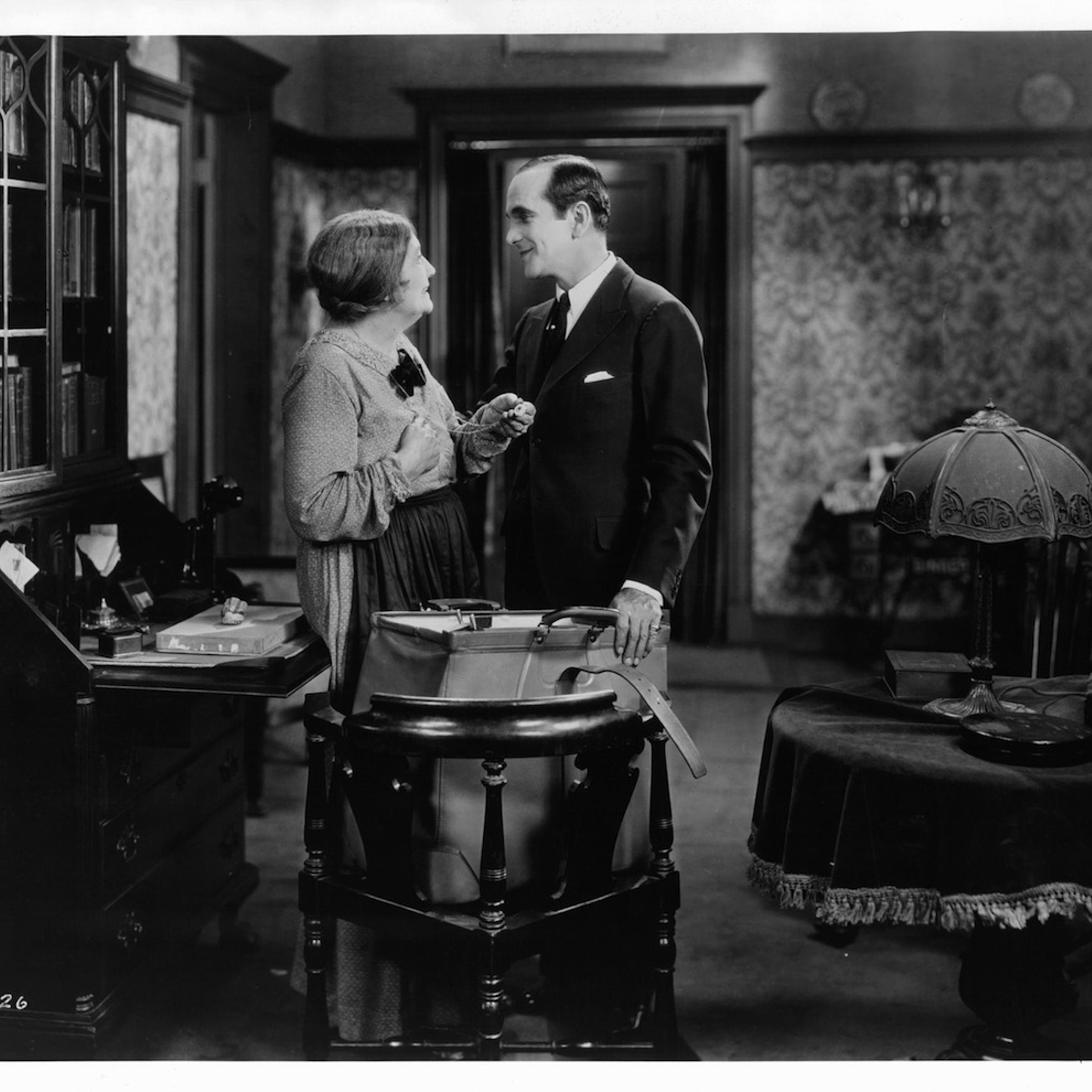 Eugenie Besserer And Al Jolson In 'The Jazz Singer'