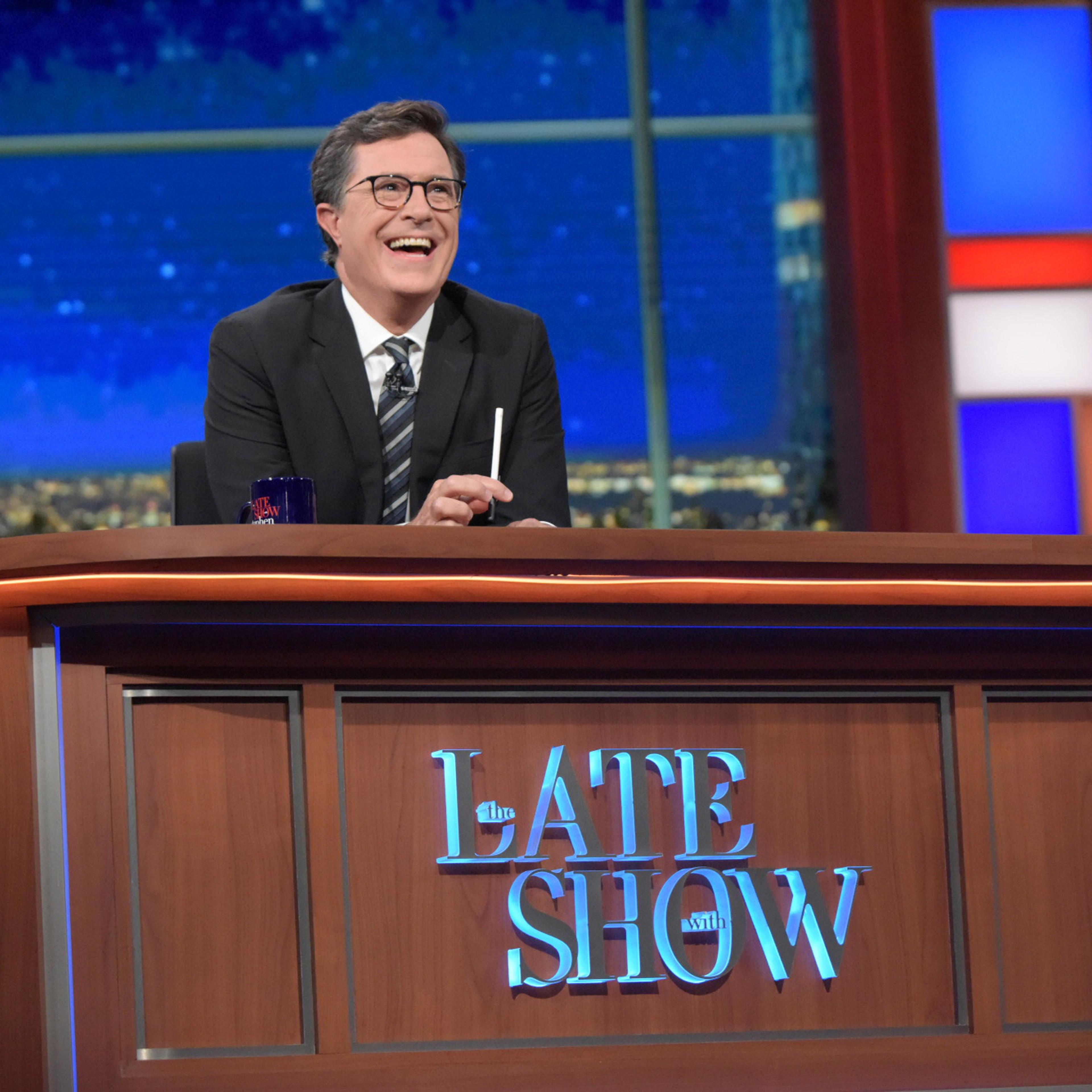 "The Late Show" with Stephen Colbert airing live in New York on July 25, 2016.