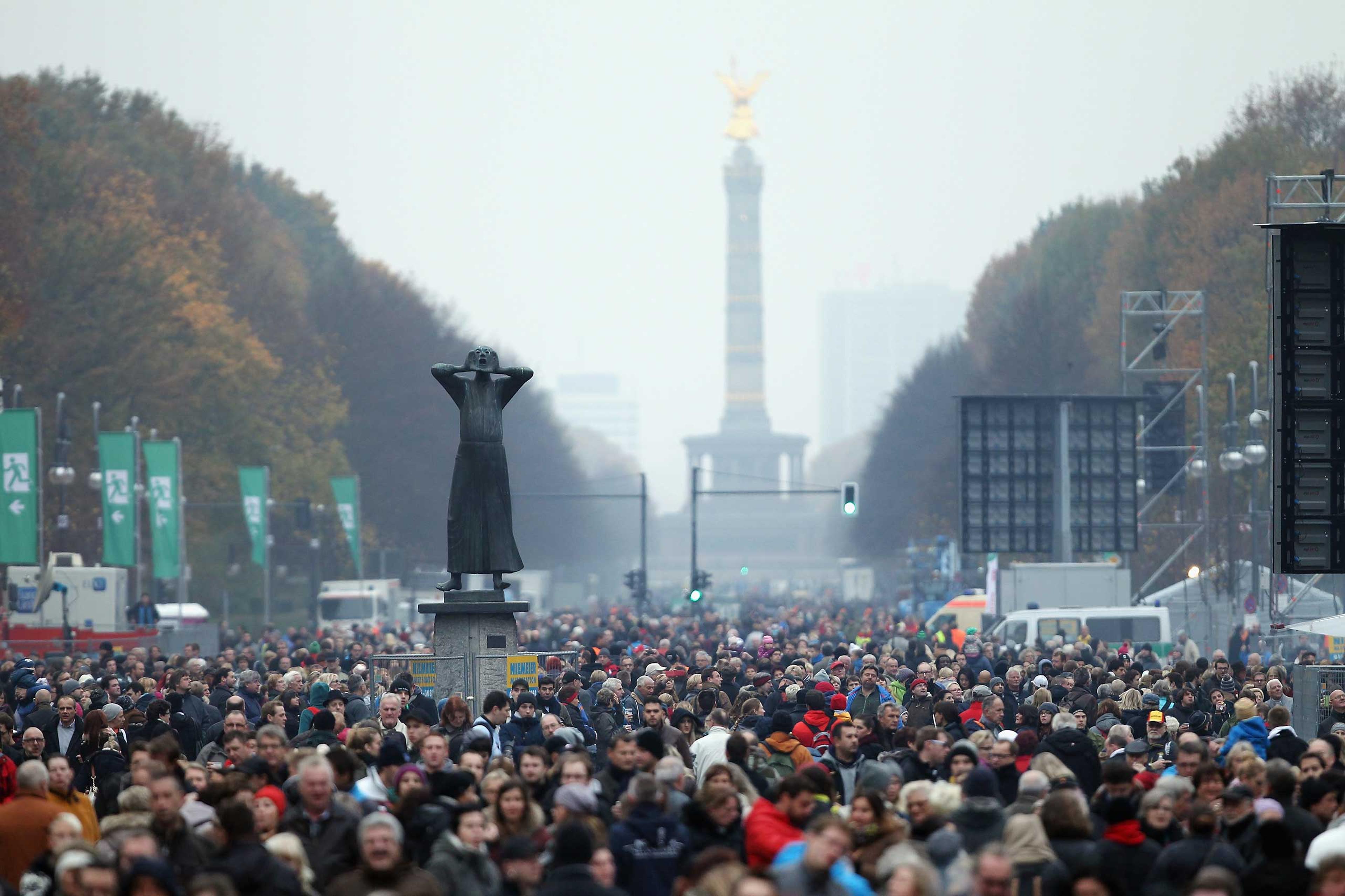 Germany Celebrates 25th Anniversary Of The Fall Of The Berlin Wall