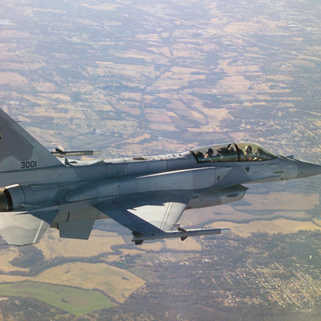 Lockheed Martin's F-16V fighter jet.
