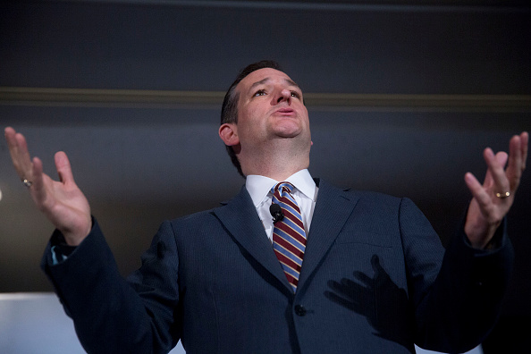 Senator Ted Cruz, a Republican from Texas and 2016 presidential candidate, speaks during the Faith and Freedom Coalition's "Road to Majority" legislative luncheon in Washington, D.C., U.S., on Thursday, June 18, 2015.