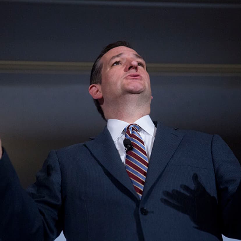 Senator Ted Cruz, a Republican from Texas and 2016 presidential candidate, speaks during the Faith and Freedom Coalition's "Road to Majority" legislative luncheon in Washington, D.C., U.S., on Thursday, June 18, 2015.