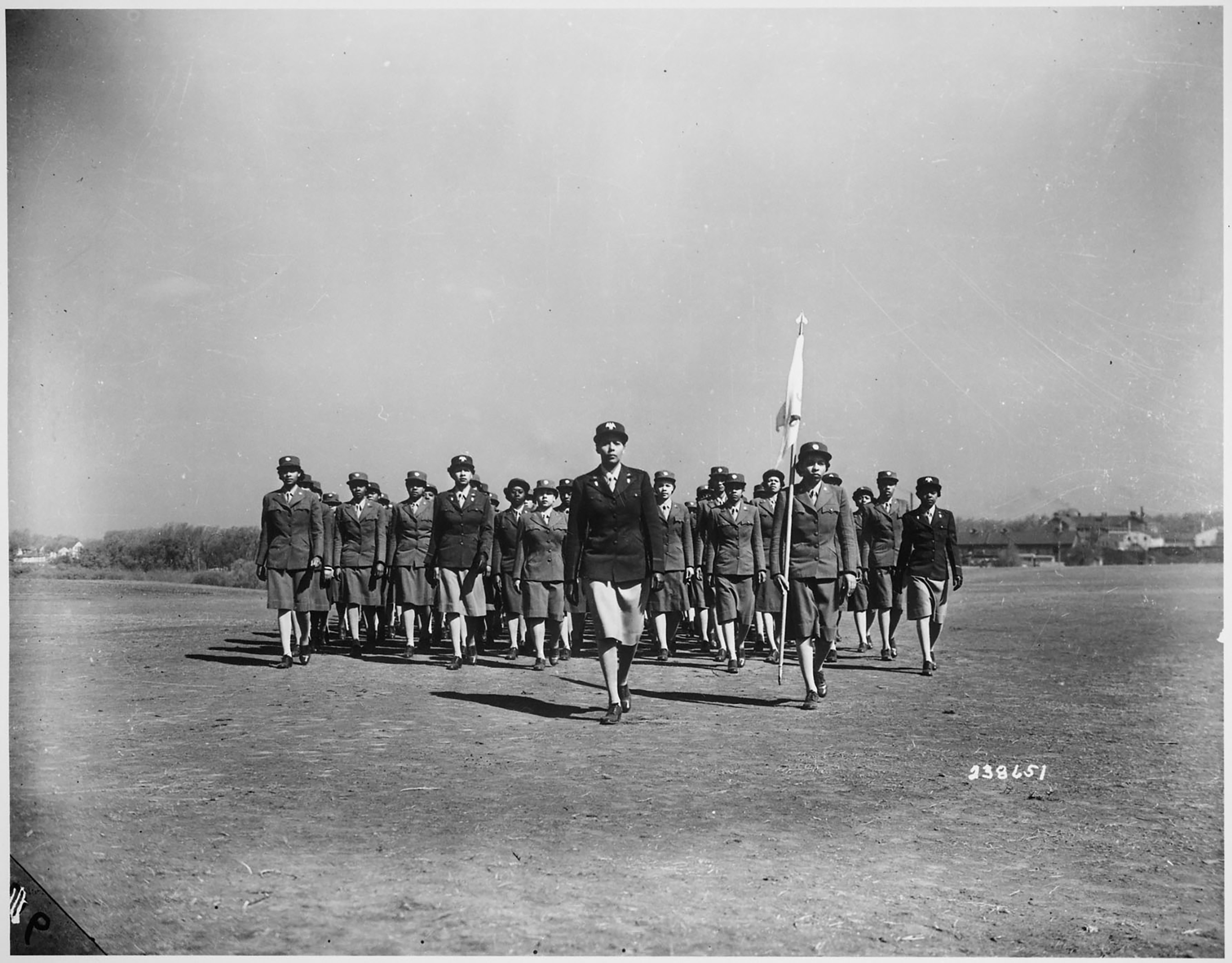 WAAC Capt. Charity Adams of Columbia, N.C., who was commissioned from the first officer candidate class