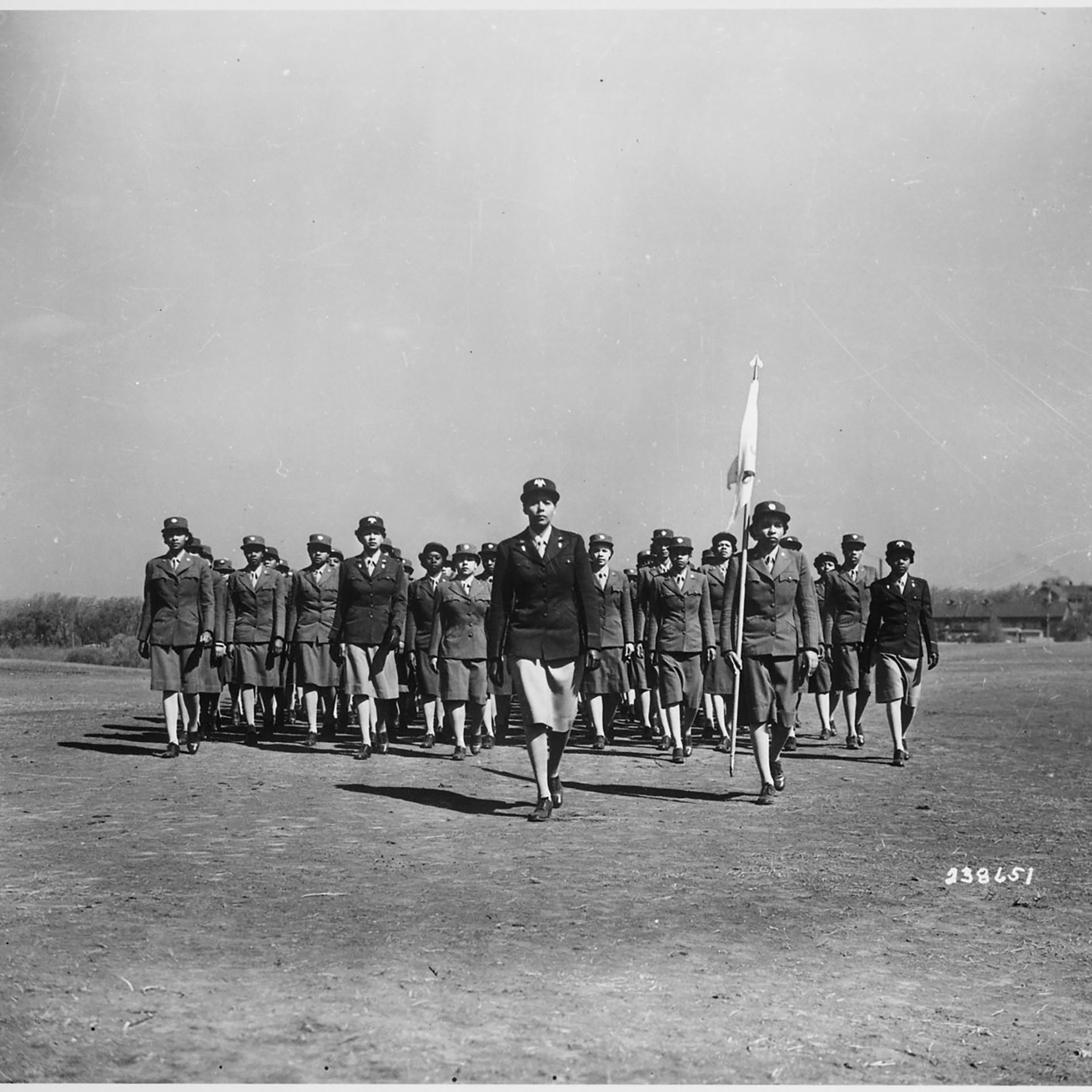 WAAC Capt. Charity Adams of Columbia, N.C., who was commissioned from the first officer candidate class