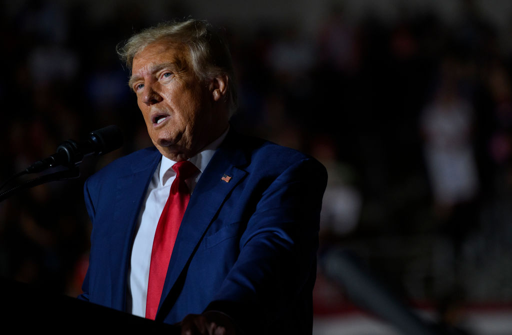 Donald Trump Holds A Campaign Rally In Erie, Pennsylvania