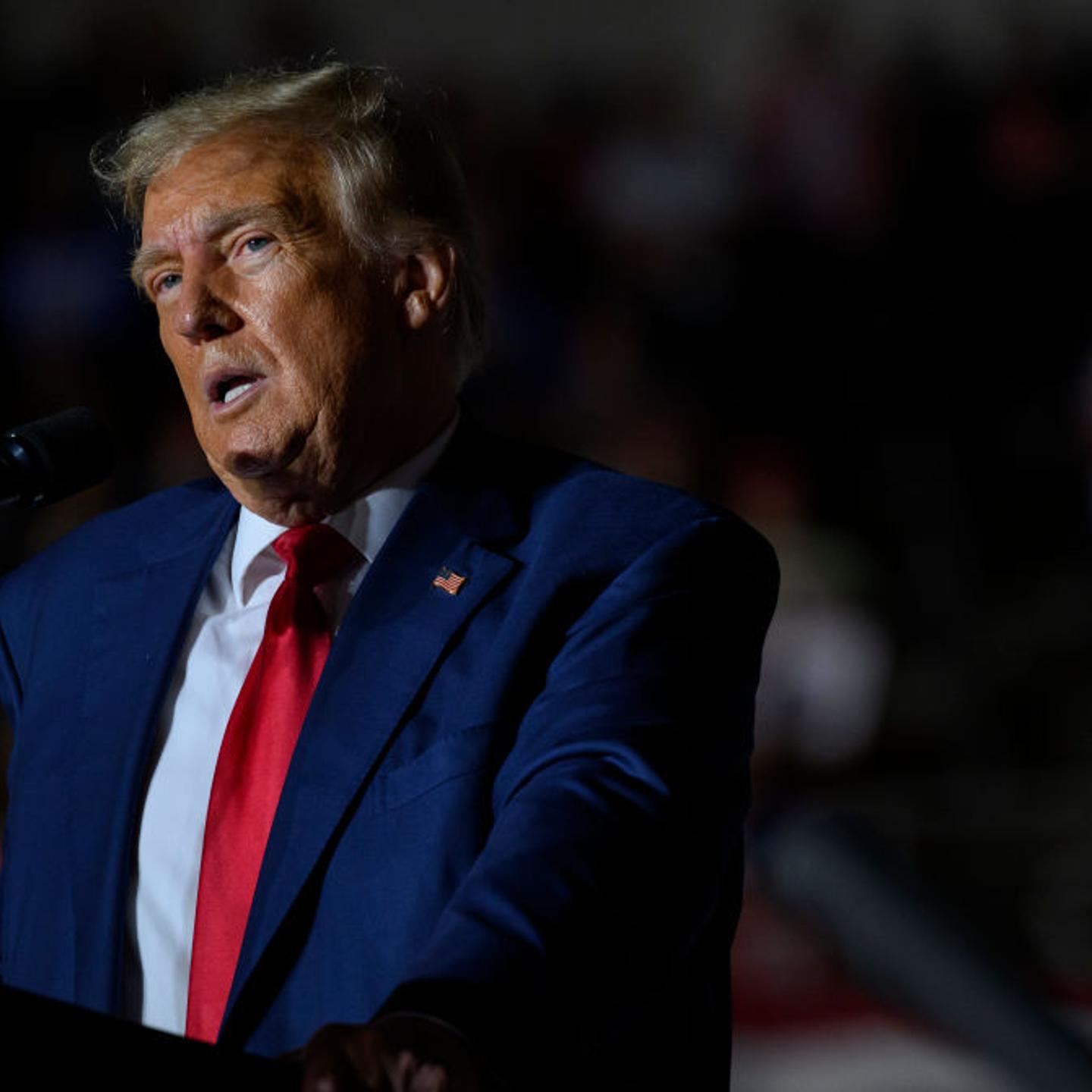 Donald Trump Holds A Campaign Rally In Erie, Pennsylvania
