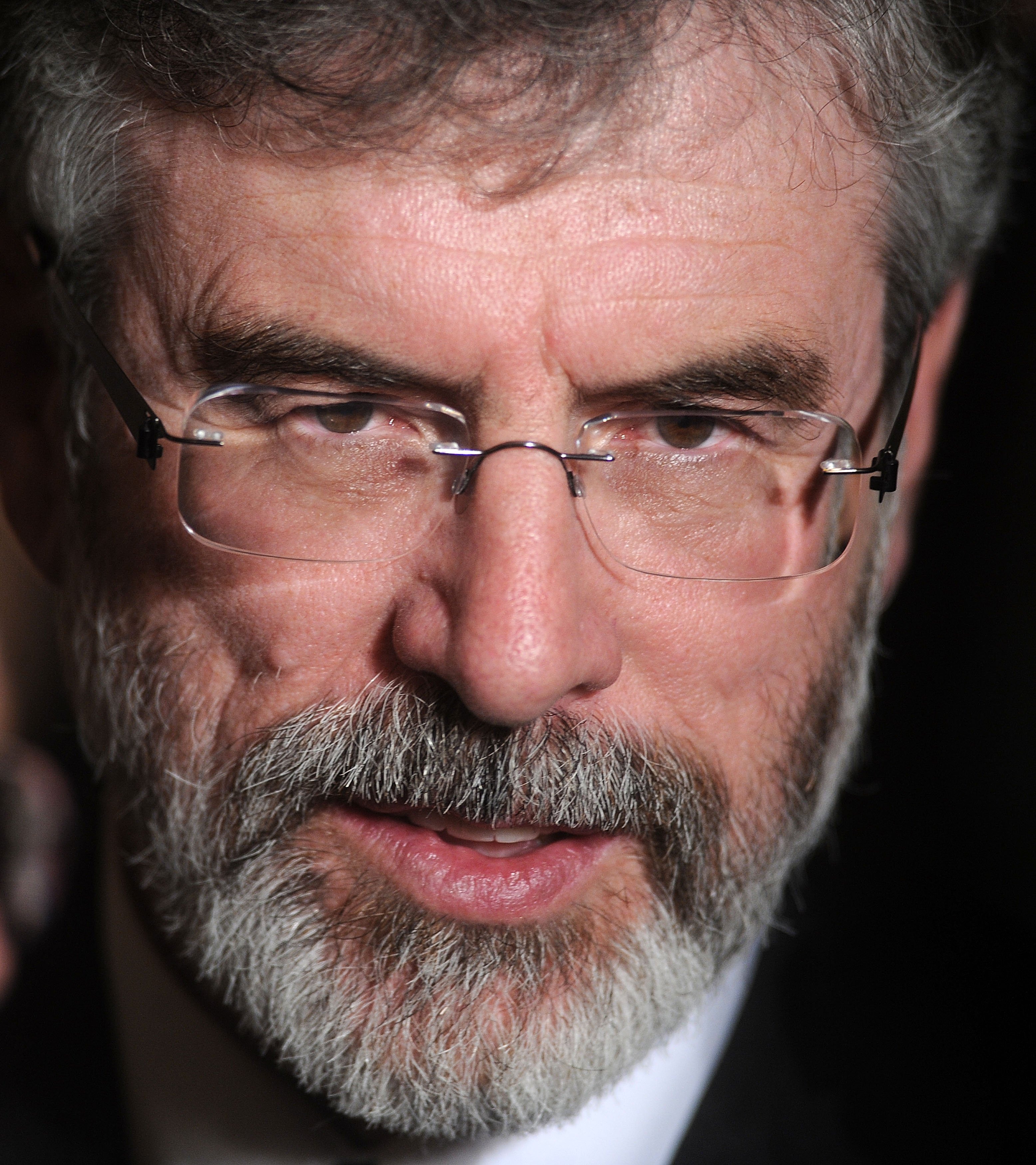 FILE - Sinn Fein Chief Gerry Adams Arrested In 1972 Murder