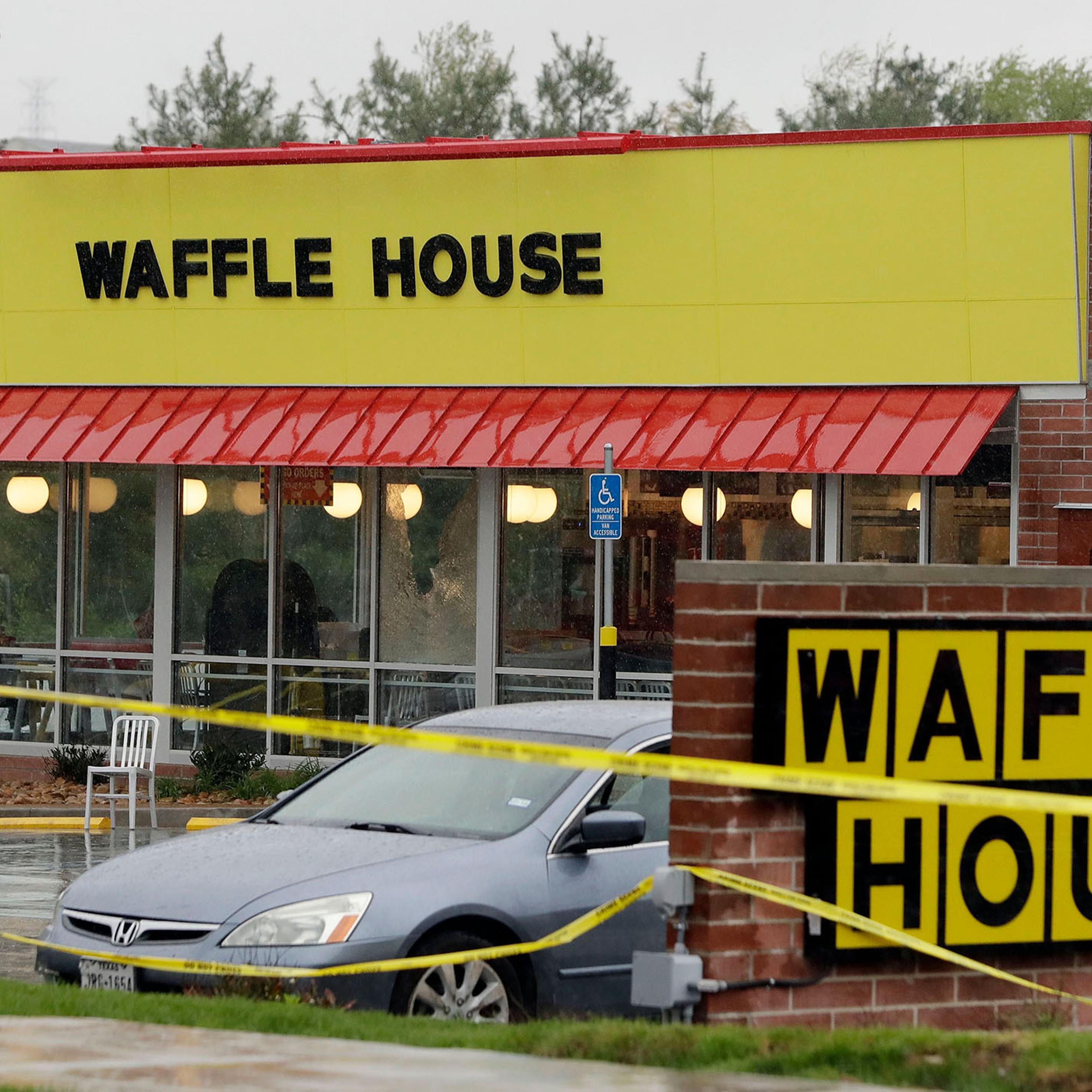 A scene from the Waffle House shooting in Nashville