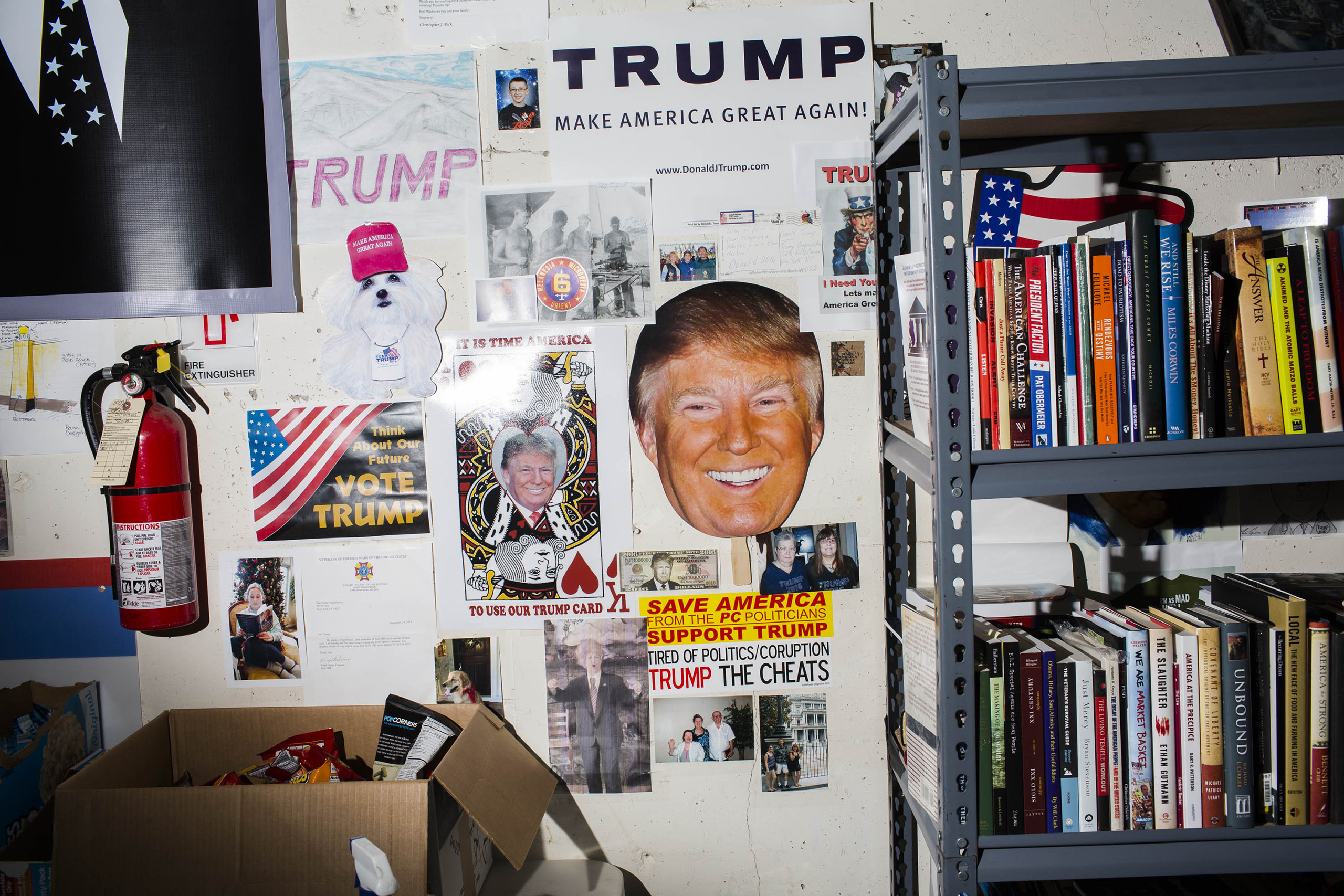 NEW YORK - MAY 24: Scenes from Inside the campaign headquarters of Donald Trump on May 24, 2016, in Trump Tower in New York City. (Photo by Landon Nordeman)