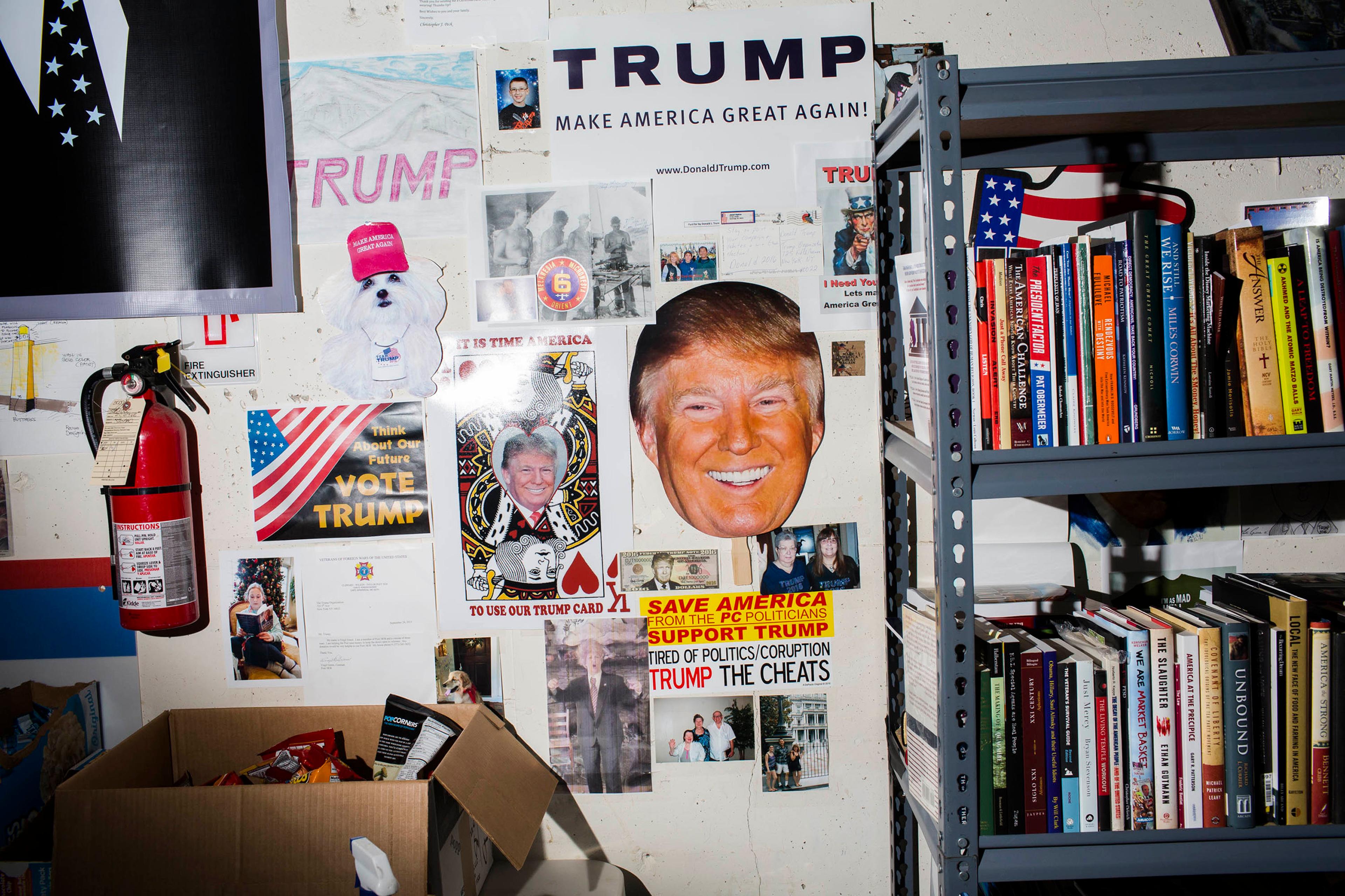 NEW YORK - MAY 24: Scenes from Inside the campaign headquarters of Donald Trump on May 24, 2016, in Trump Tower in New York City. (Photo by Landon Nordeman)