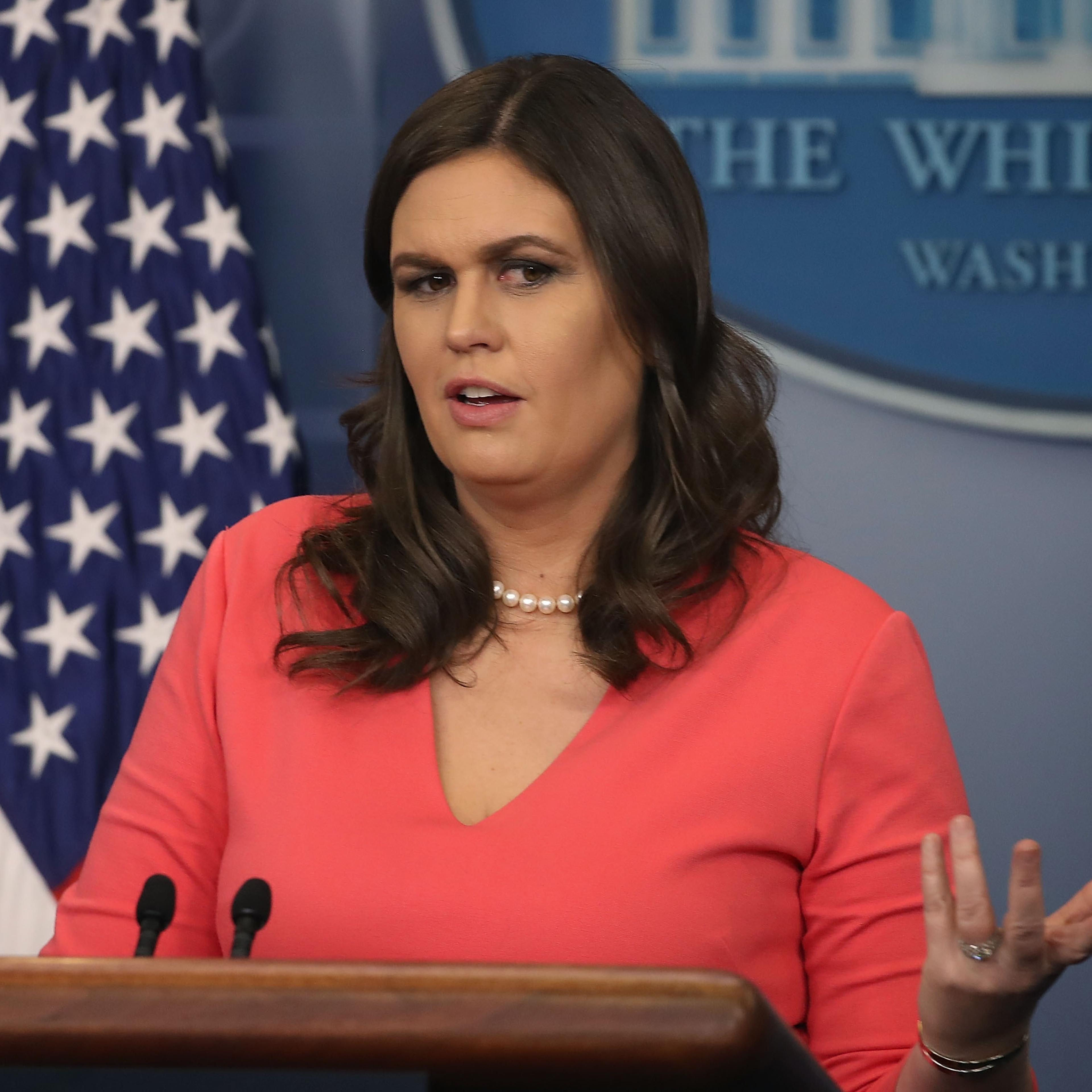 Press Secretary Sarah Huckabee Sanders Holds Briefing At White House