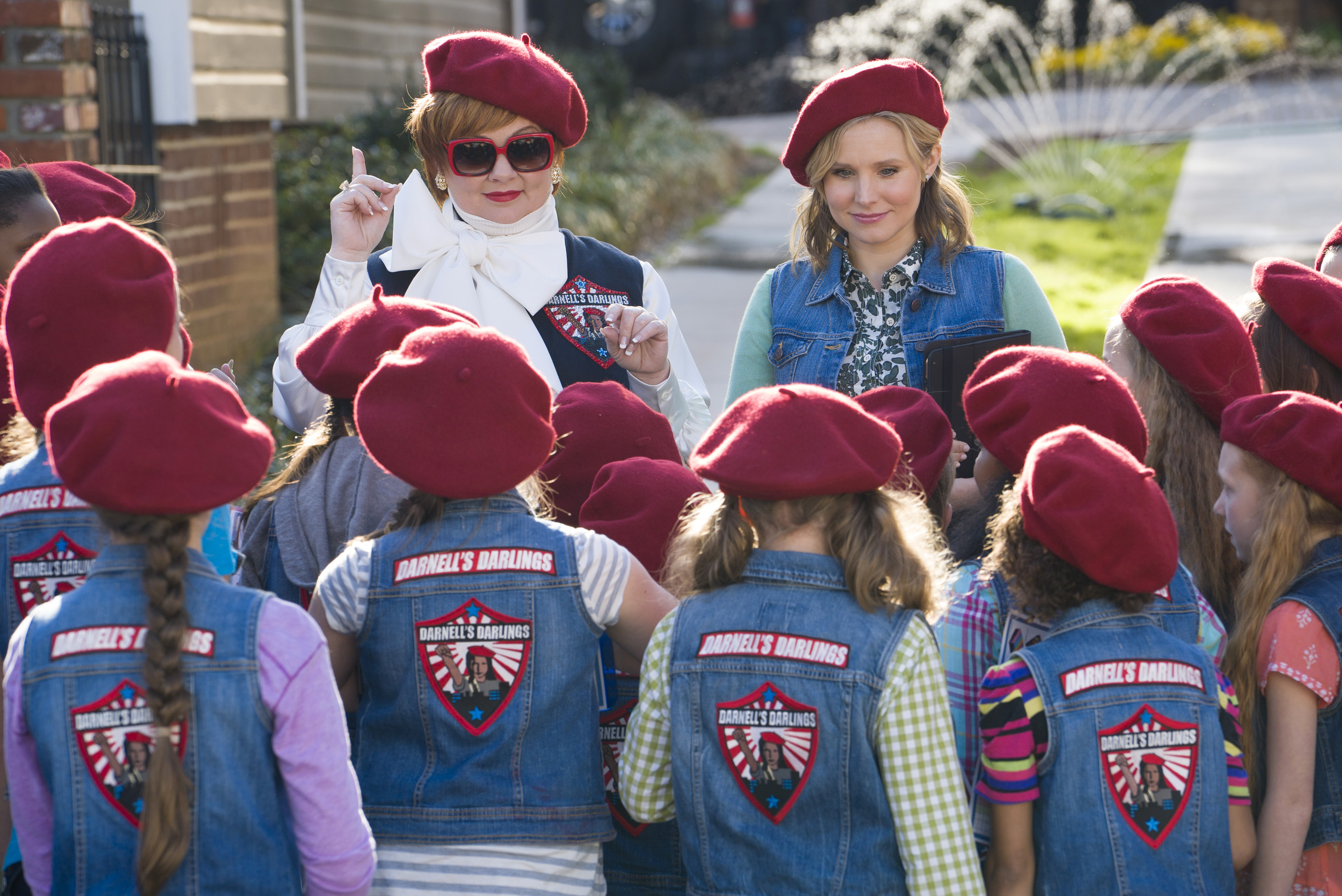 This image released by Universal Studios shows Melissa McCarthy and Kristen Bell in a scene from, "The Boss."