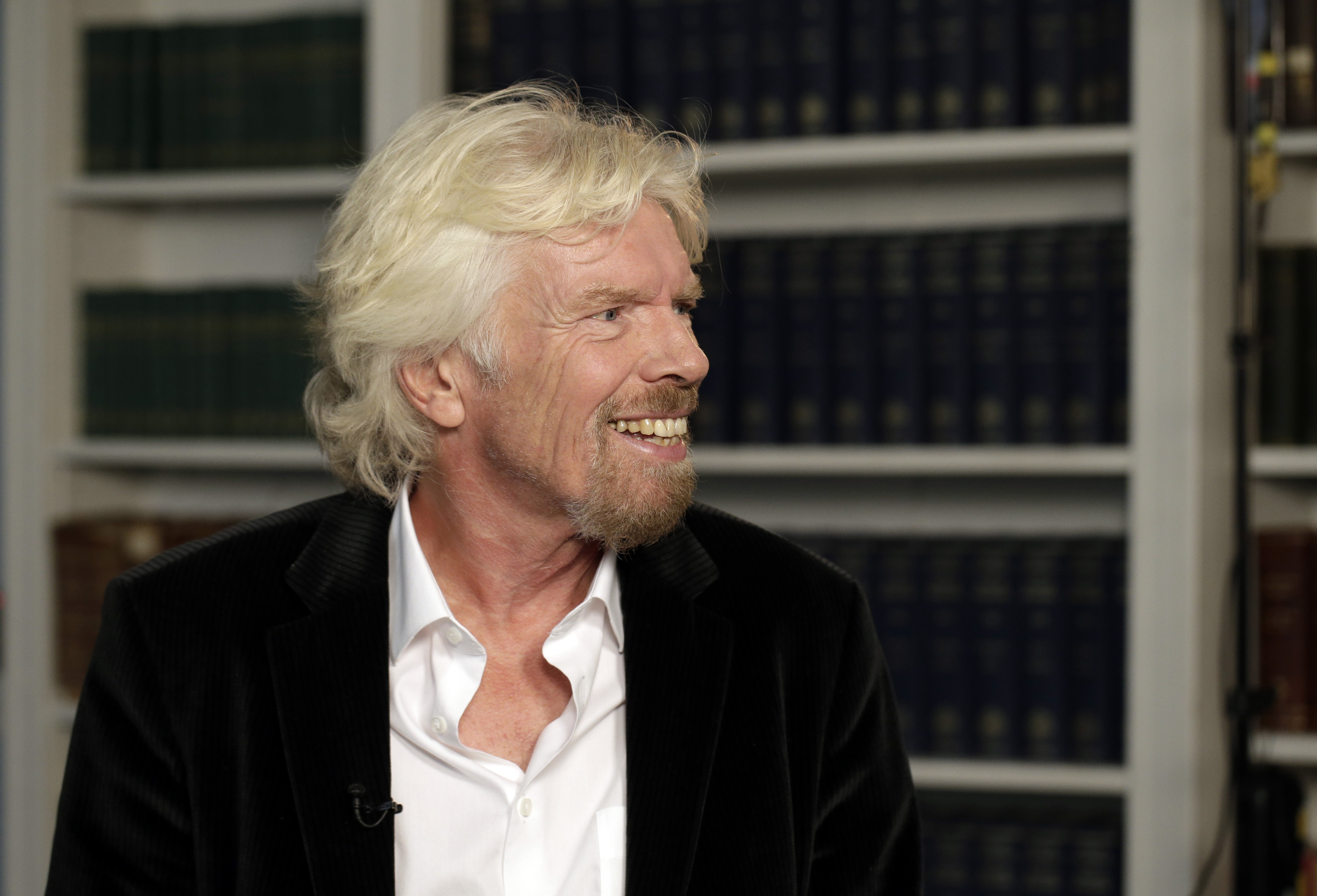 Billionaire Richard Branson And Industry Leaders At OneWeb News Conference