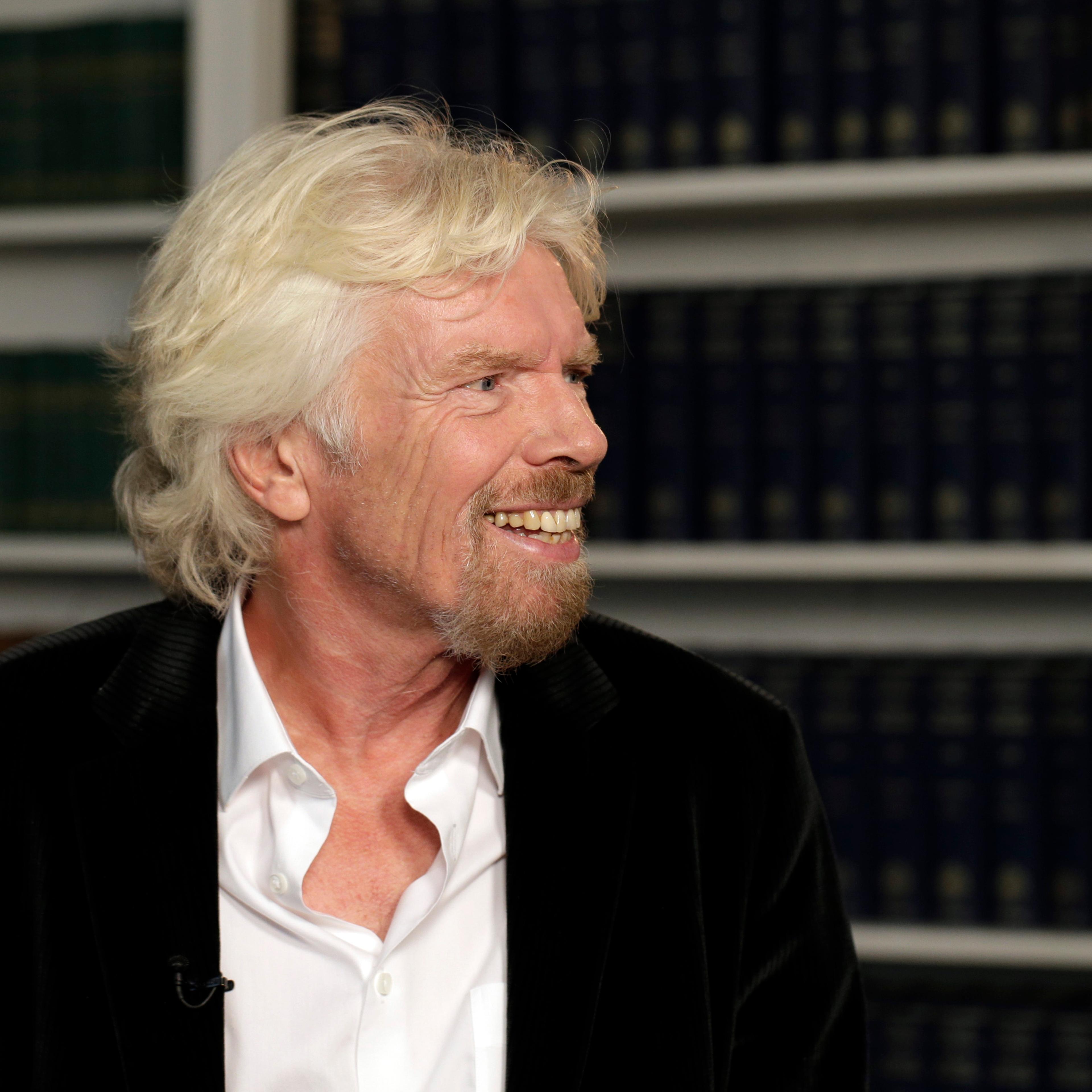 Billionaire Richard Branson And Industry Leaders At OneWeb News Conference