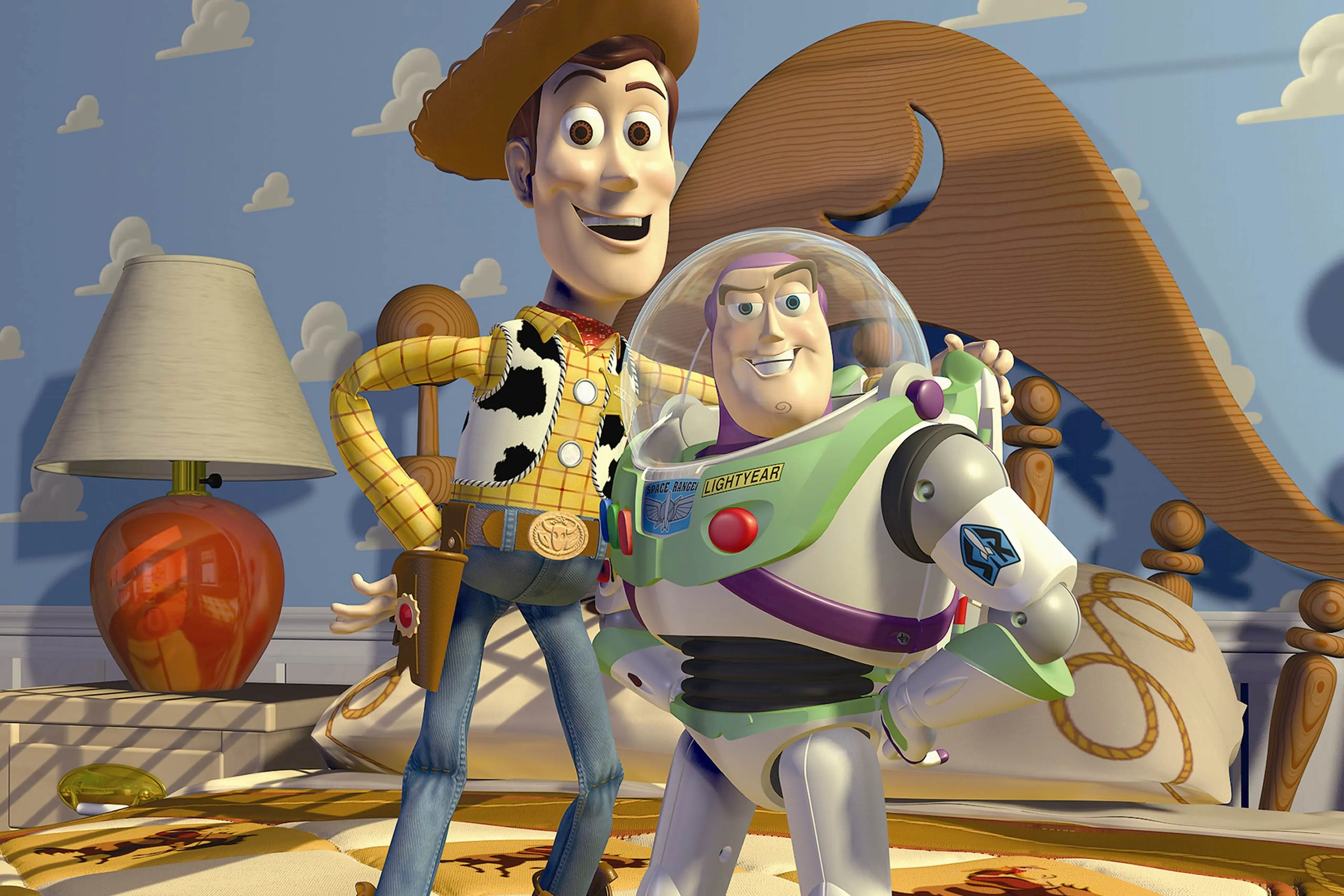 Woody and Buzz in Toy Story