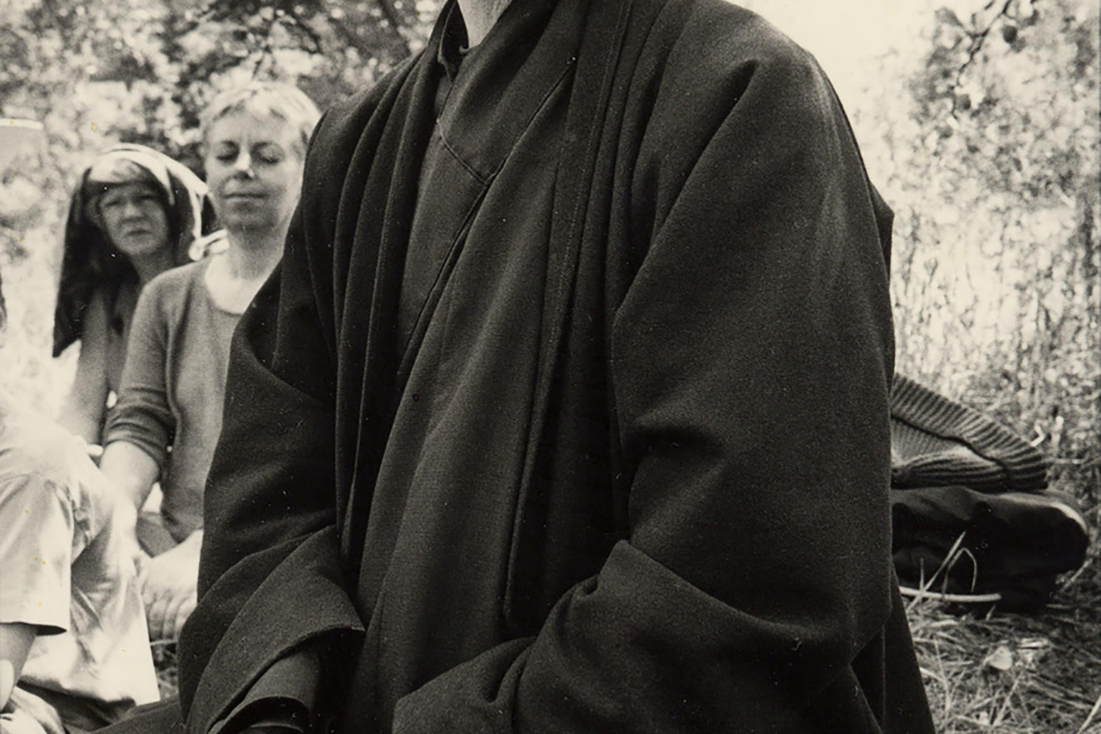 Thich Nhat Hanh, shown in an undated photo at his Plum Village monastery in France, introduced ways to meditate that anyone could master