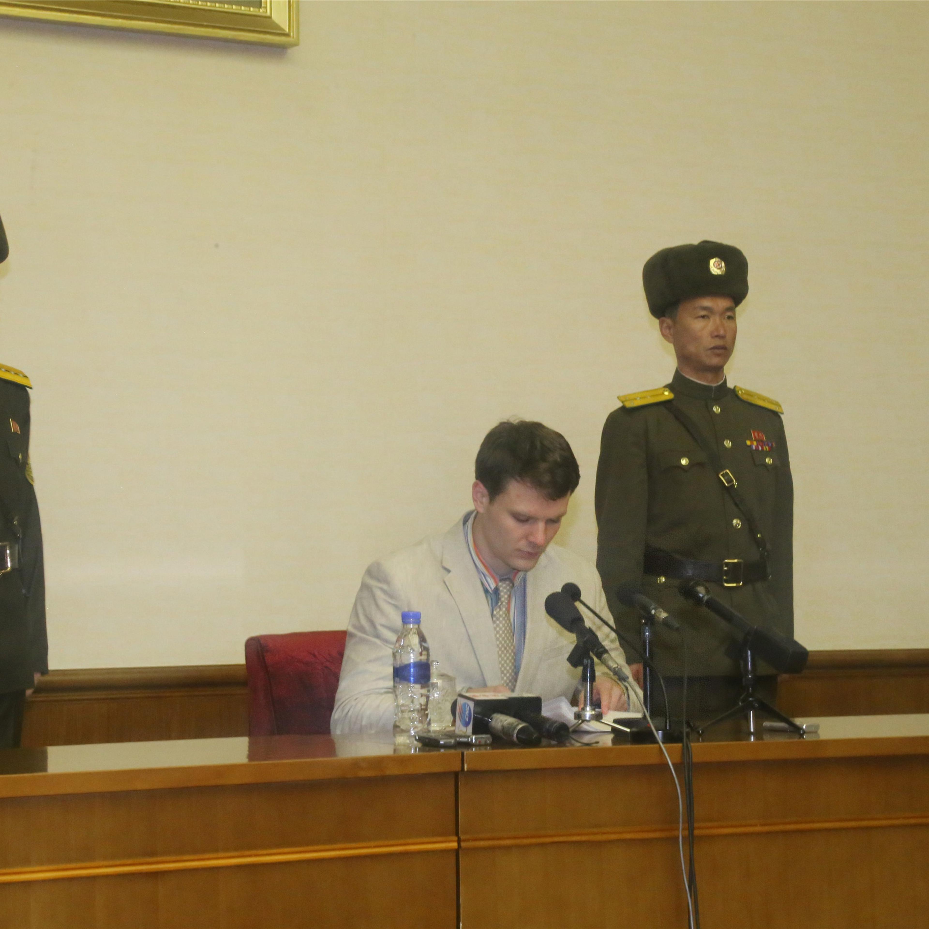 DPRK-PYONGYANG-AMERICAN STUDENT
