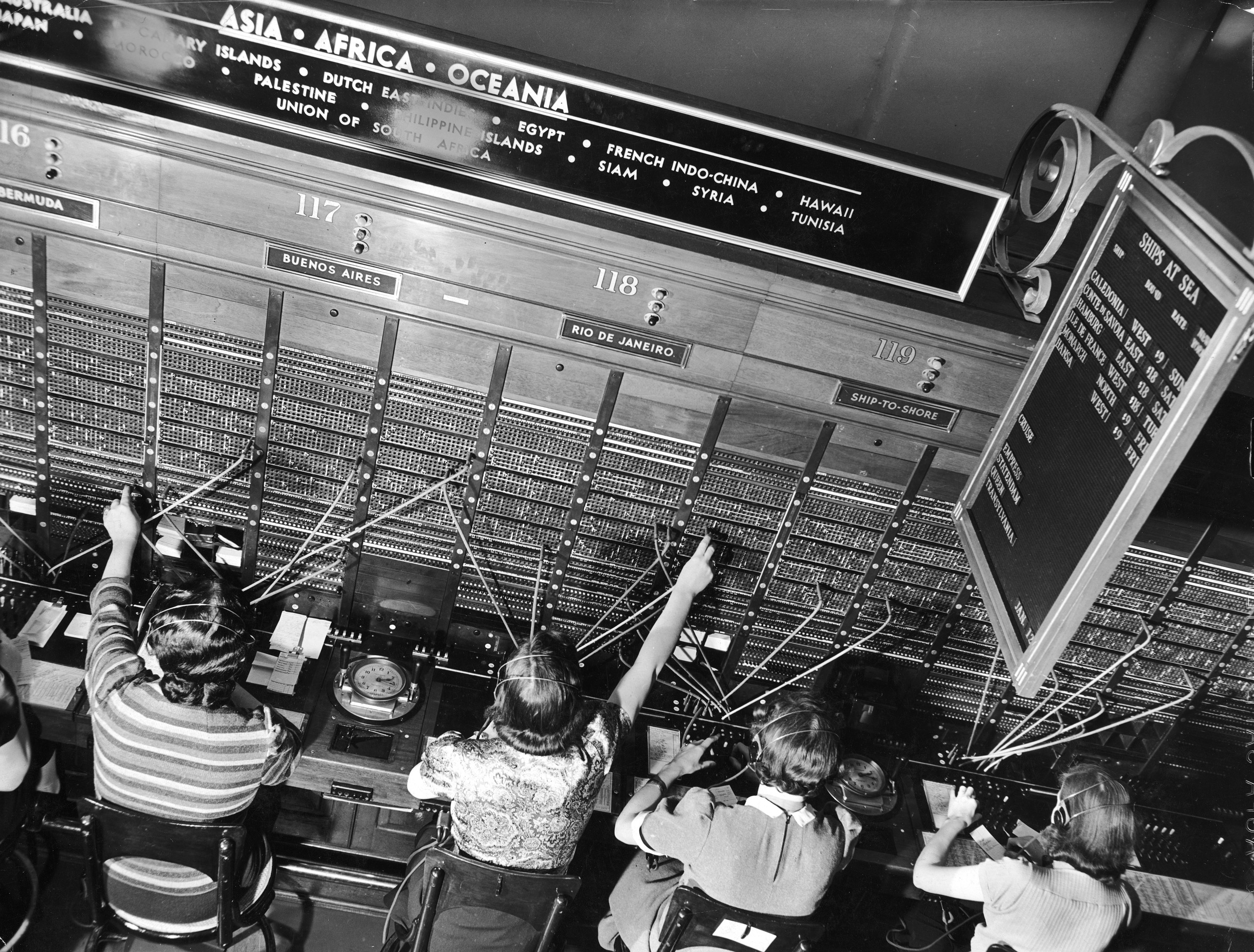 Telephone operators, 1938