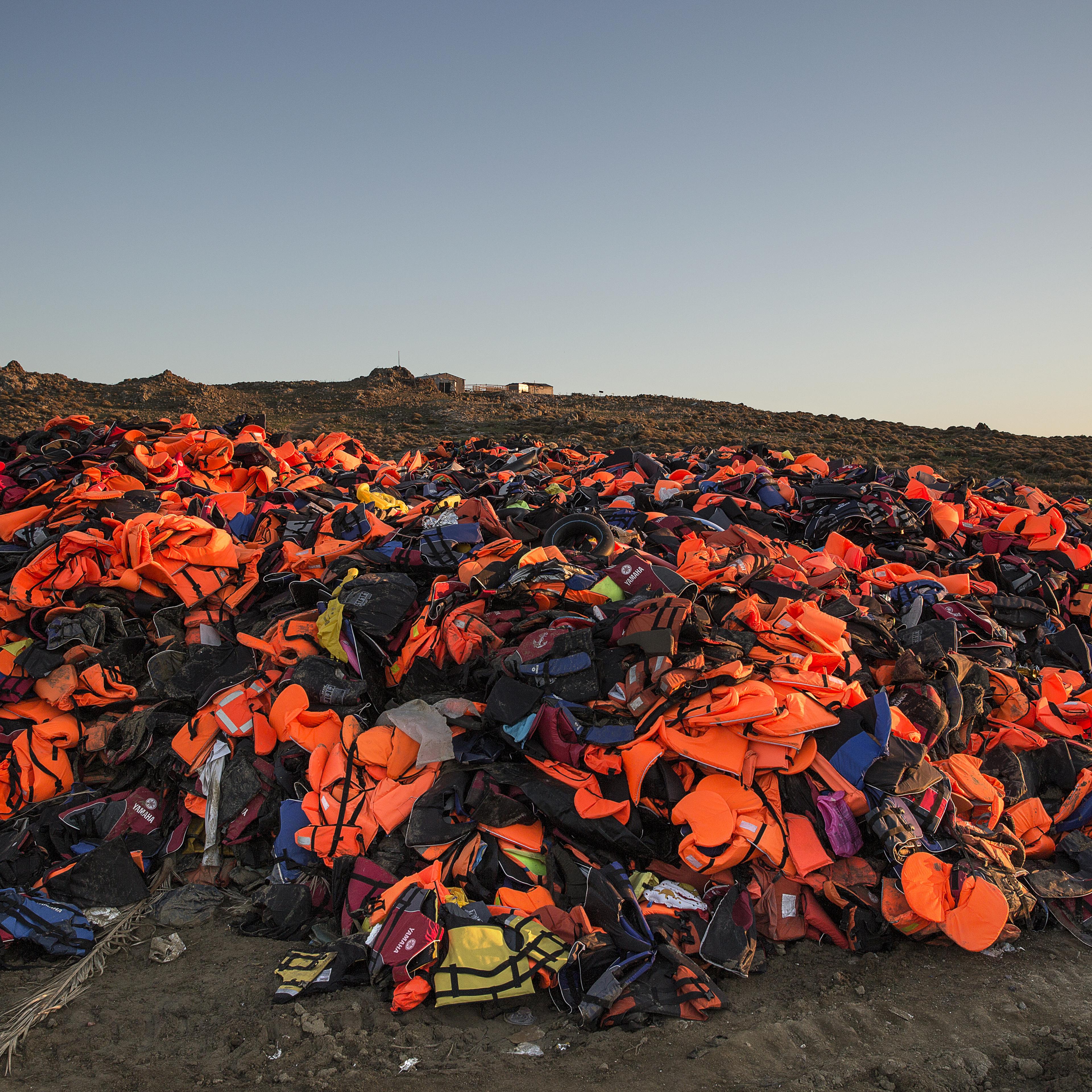 Migrants Continue To Arrive On Greek Island Of Lesbos
