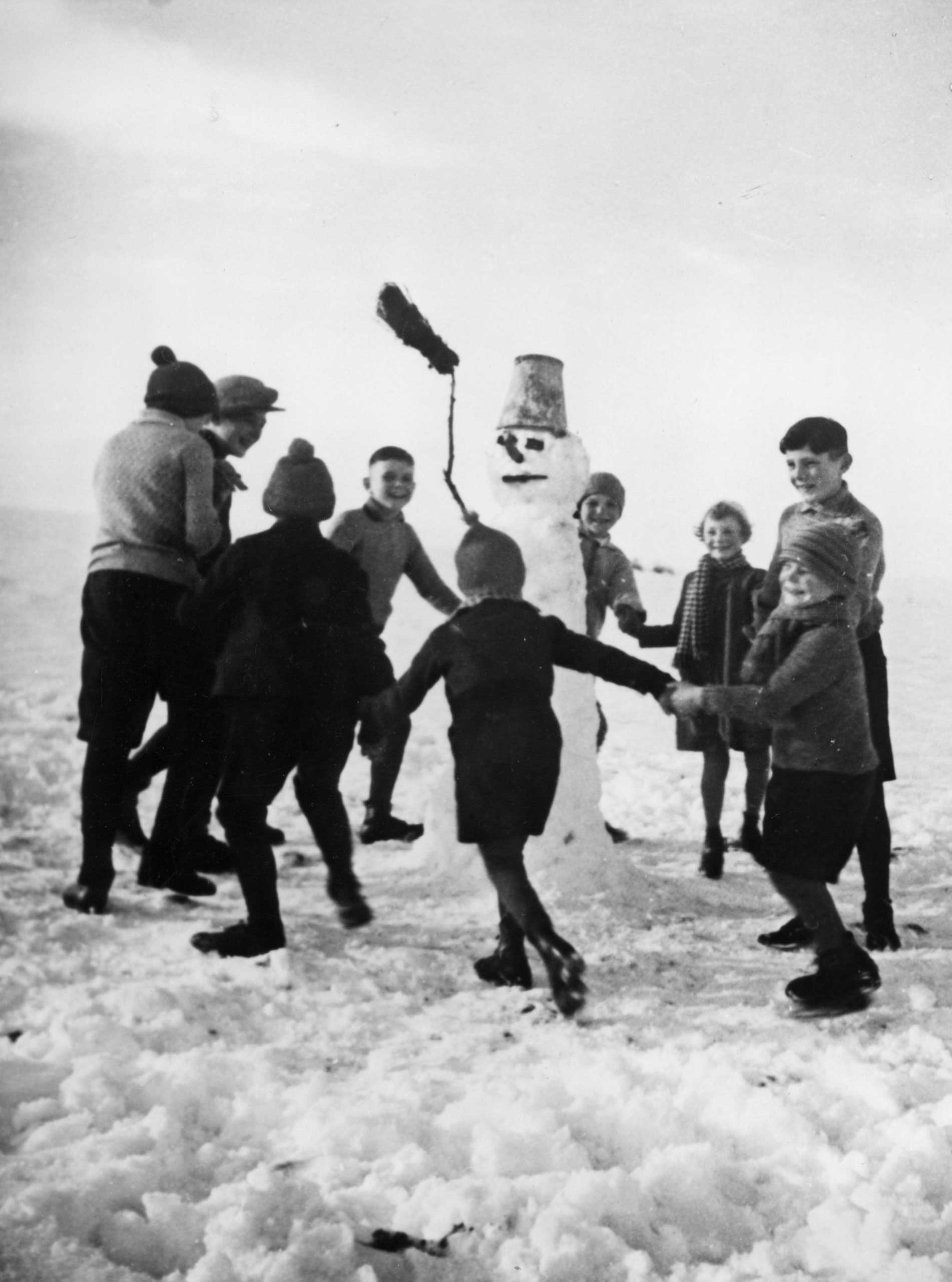 Freude ¸ber den ersten Schnee