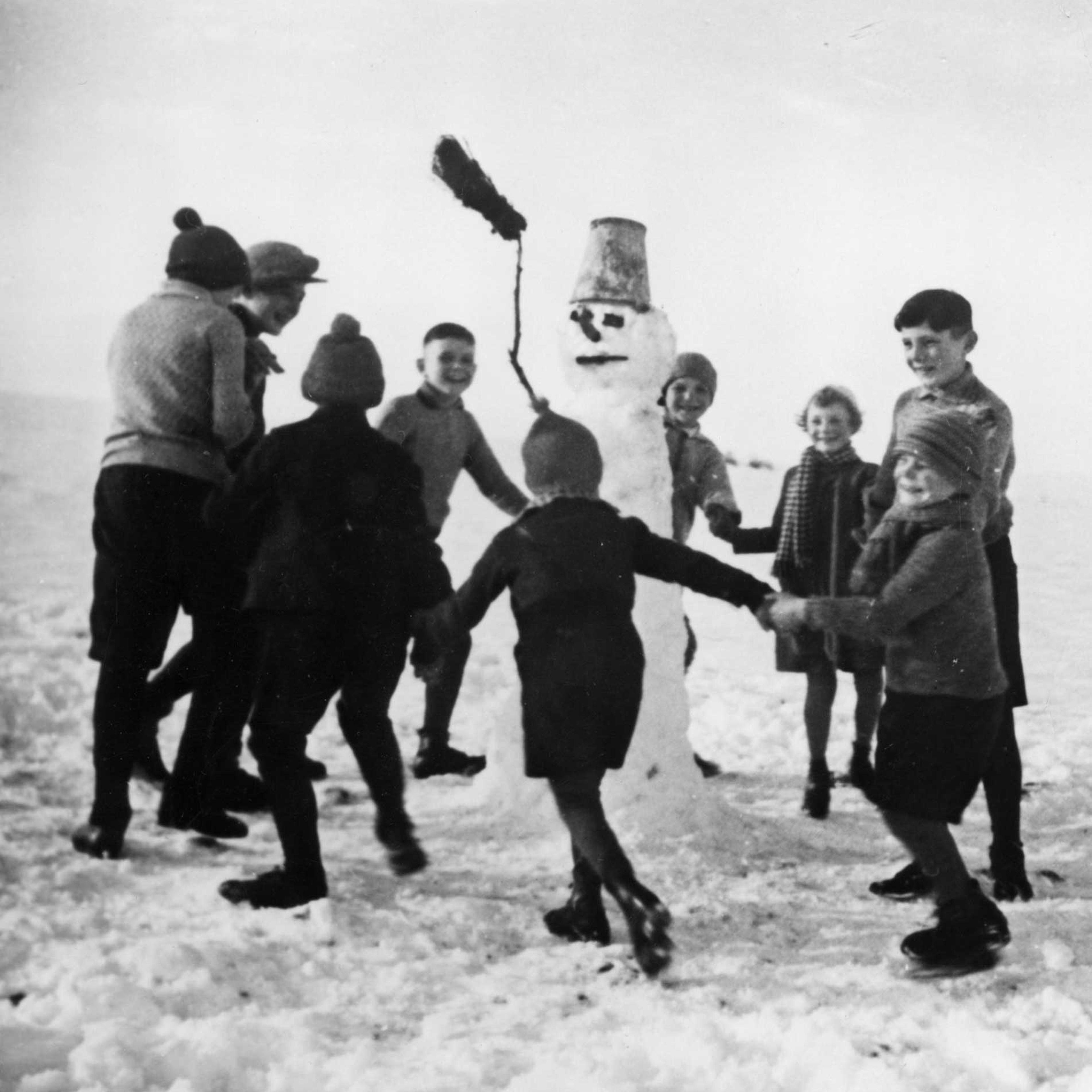 Freude ¸ber den ersten Schnee