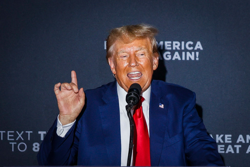 Donald Trump Speaks At Windham High School