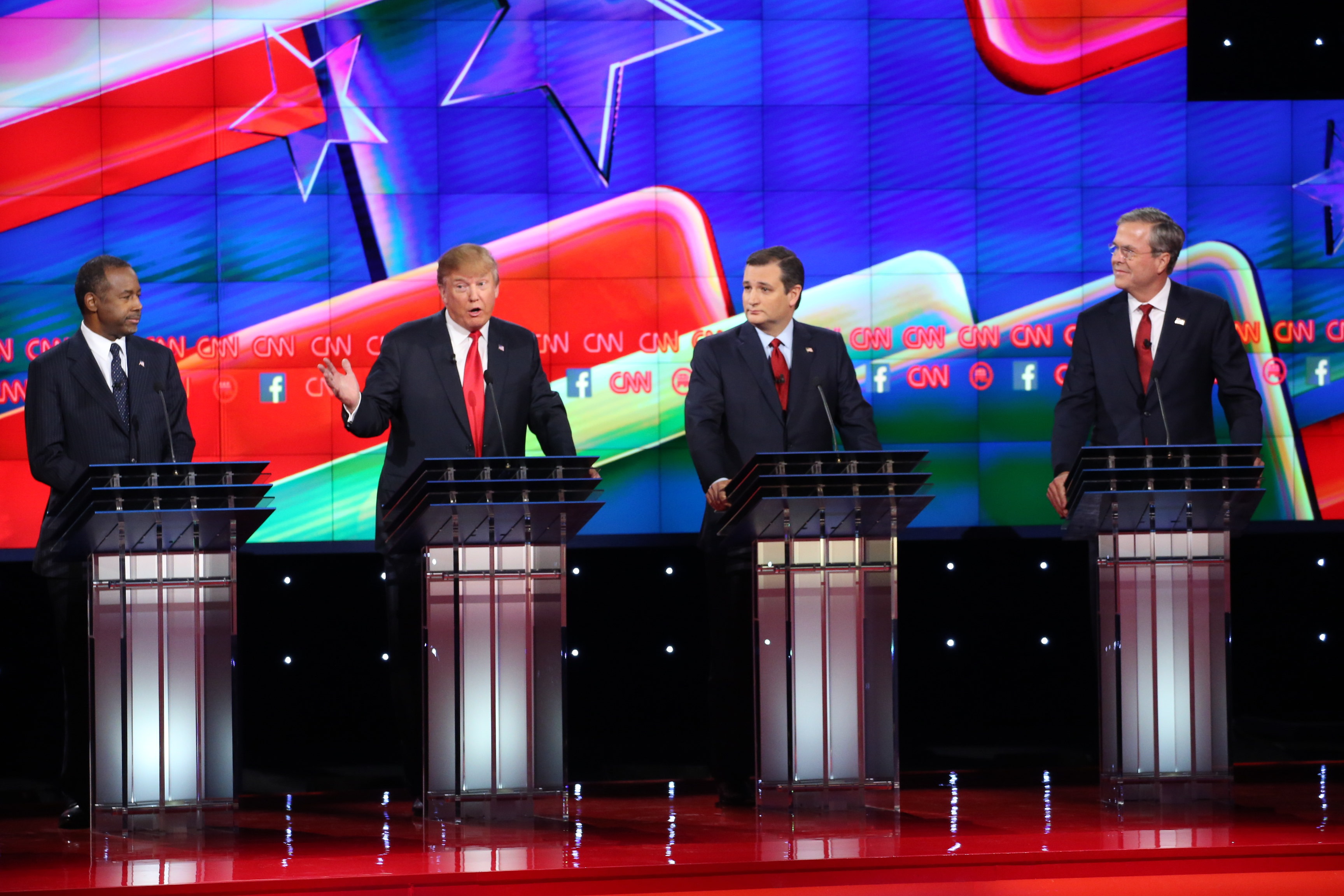 CNN And Facebook Host The Republican Presidential Primary Debate In Las Vegas