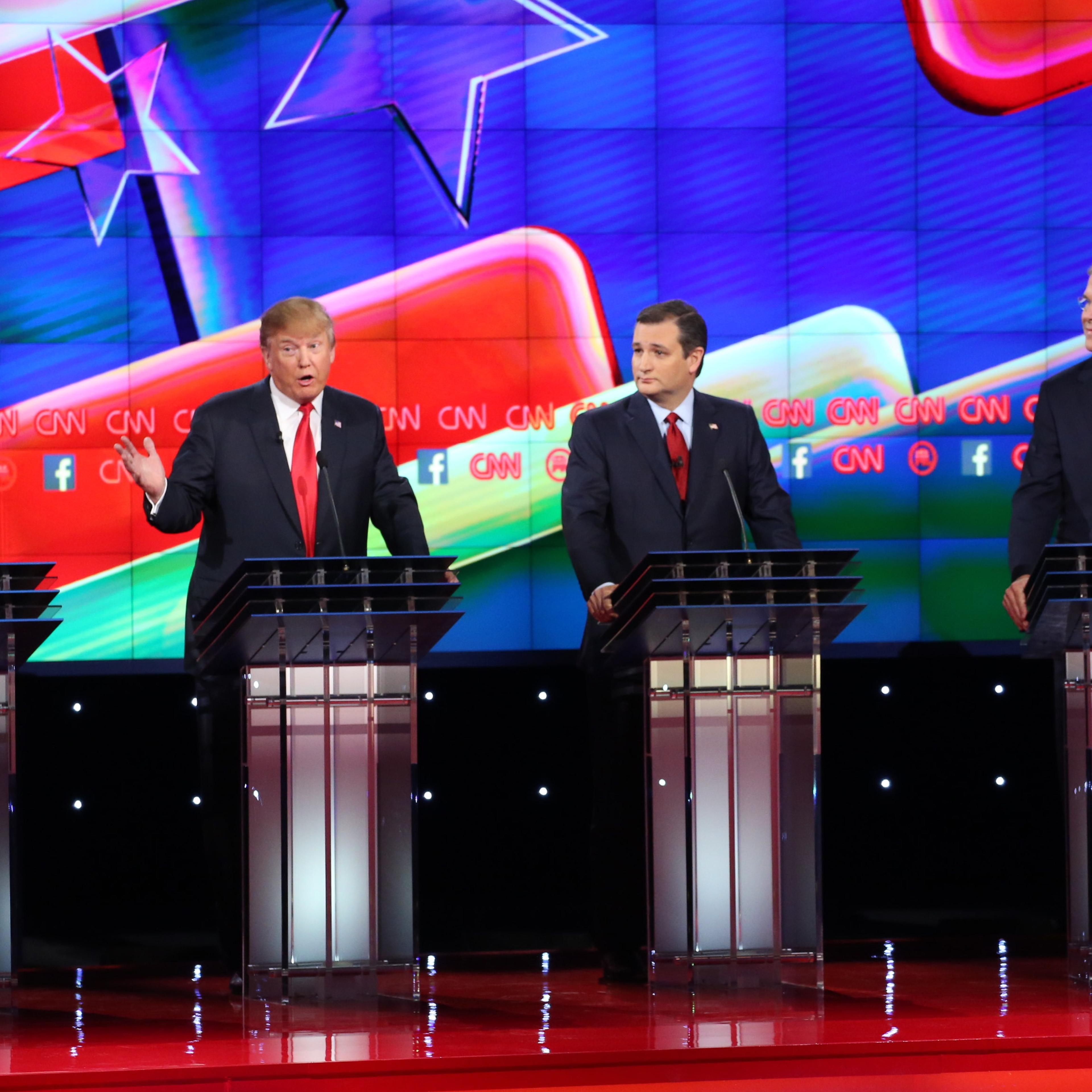 CNN And Facebook Host The Republican Presidential Primary Debate In Las Vegas