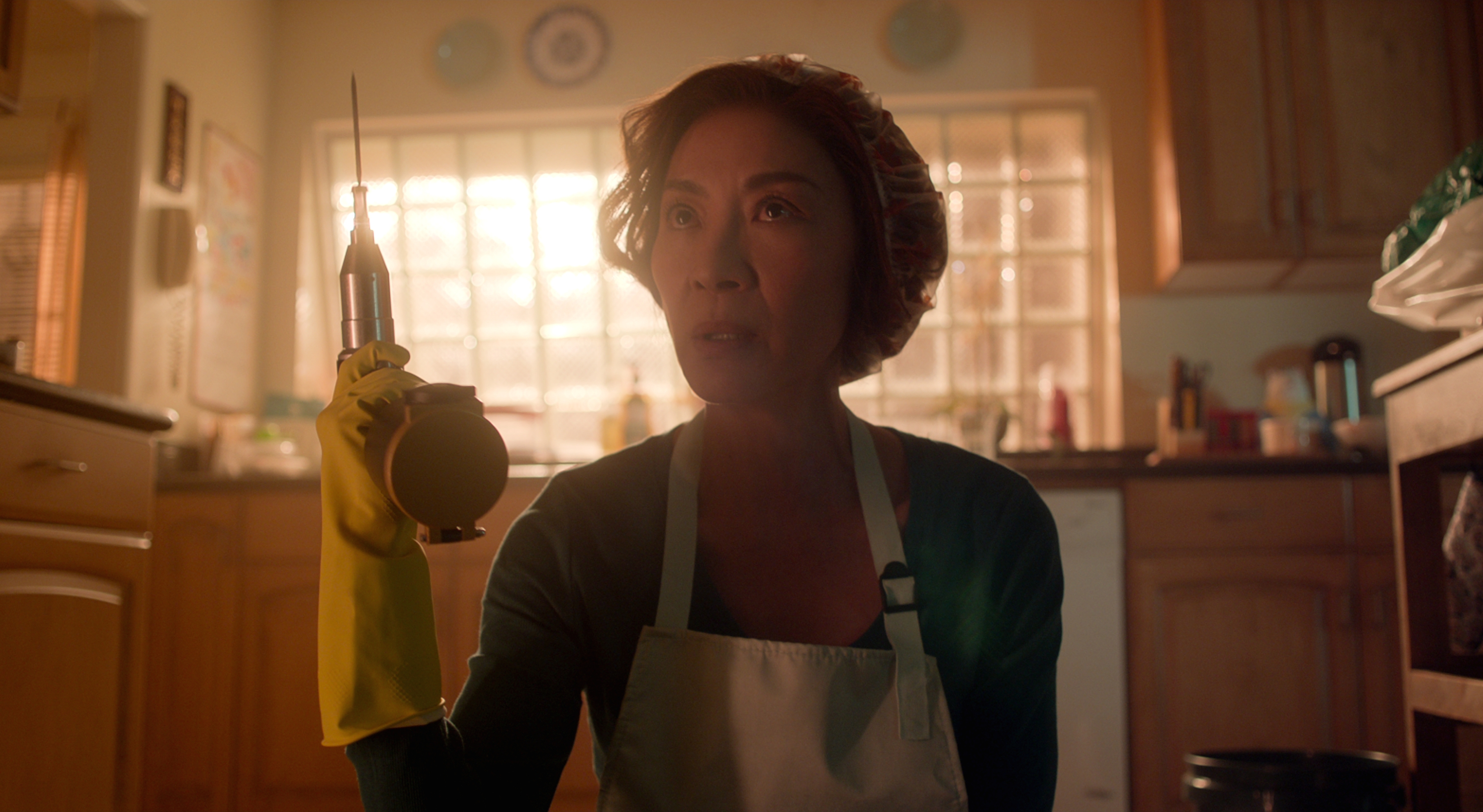 The Brothers Sun. Michelle Yeoh as Mama Sun in episode 101 of The Brothers Sun. Cr. Courtesy of Netflix © 2023