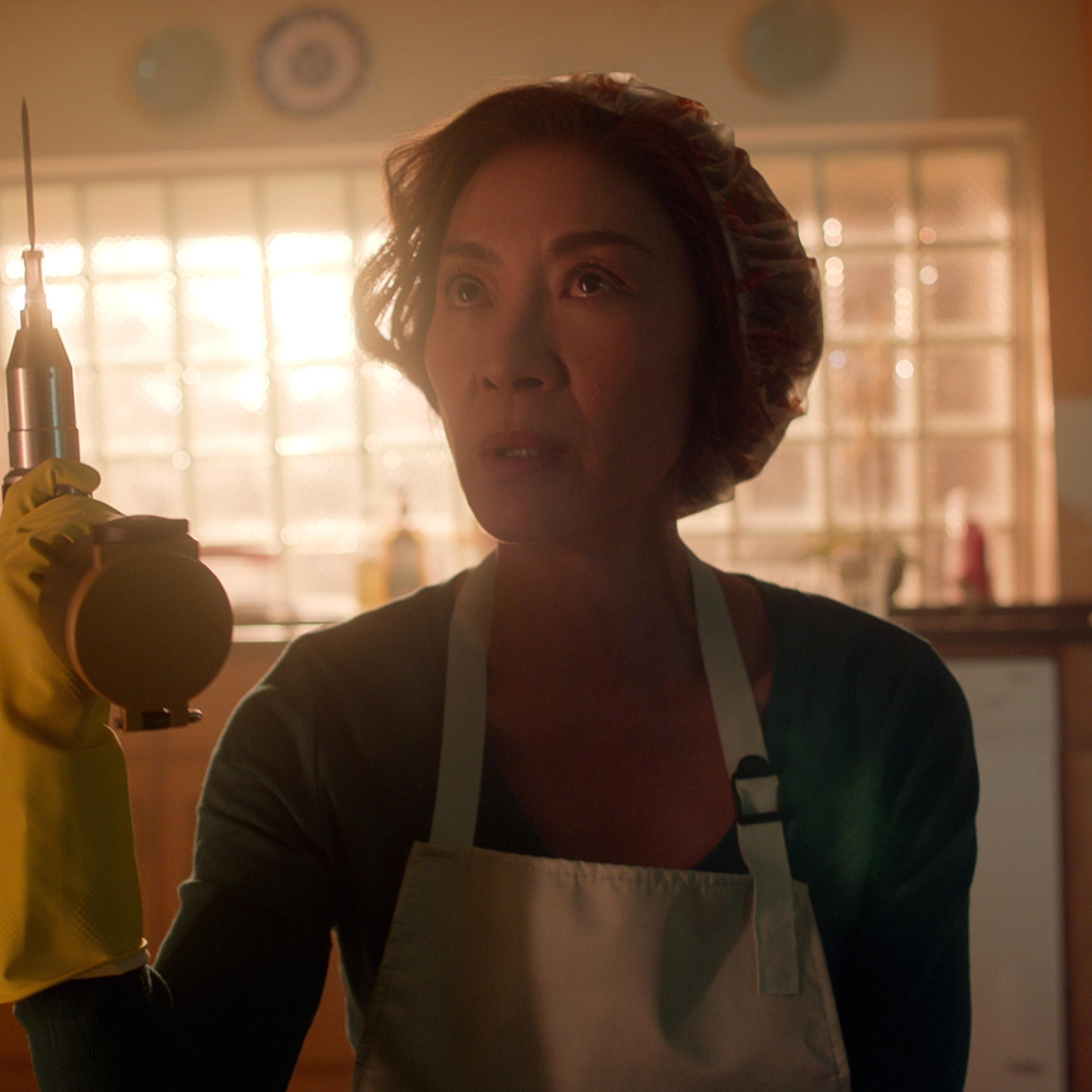 The Brothers Sun. Michelle Yeoh as Mama Sun in episode 101 of The Brothers Sun. Cr. Courtesy of Netflix © 2023