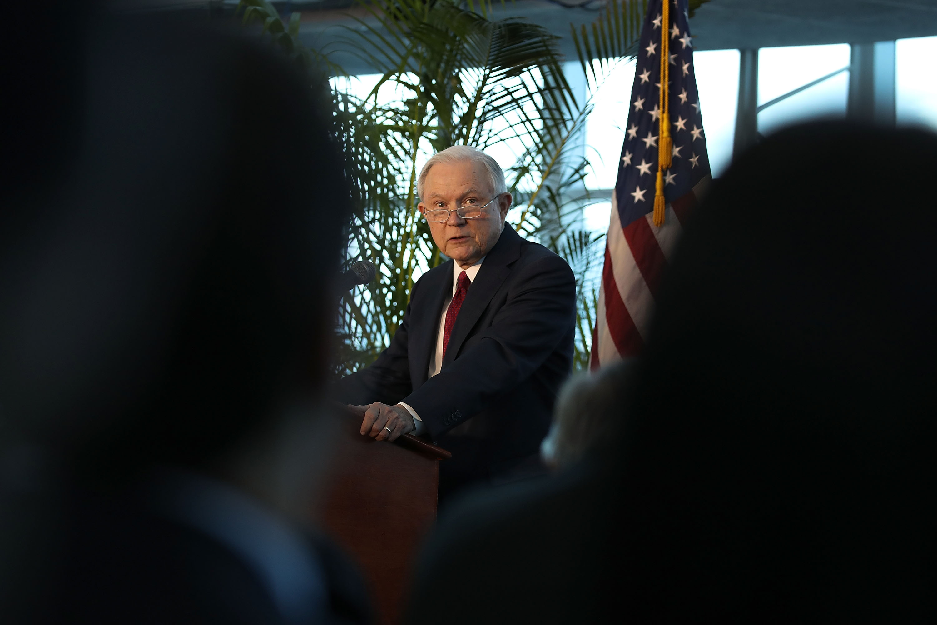 Attorney General Jeff Sessions And ICE Director Homan Speak On Sanctuary Policies In Miami