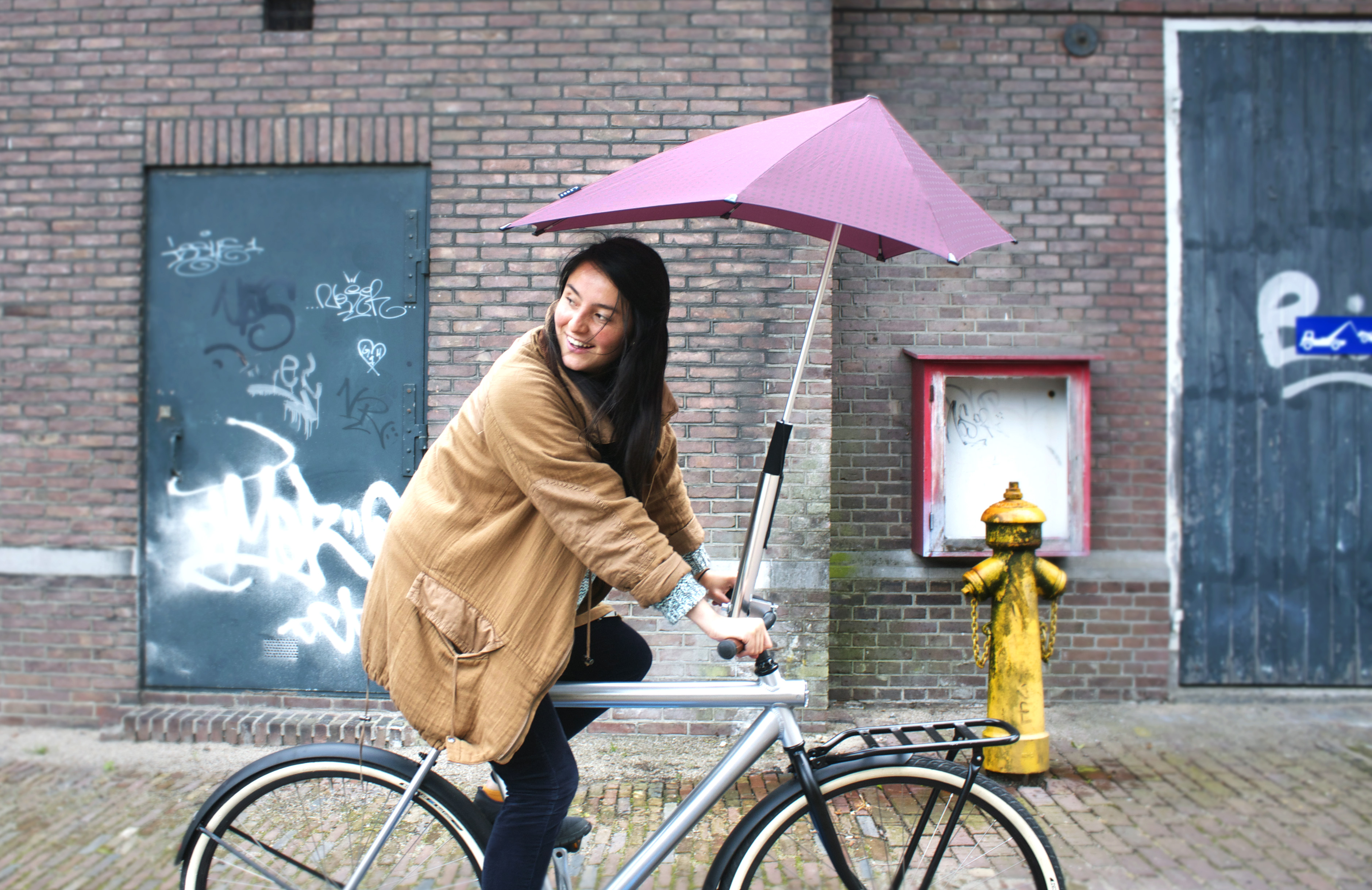 bike helmet with umbrella Shaped Gifteee The largest of their bicycle helmet visor models KYT Umbrella