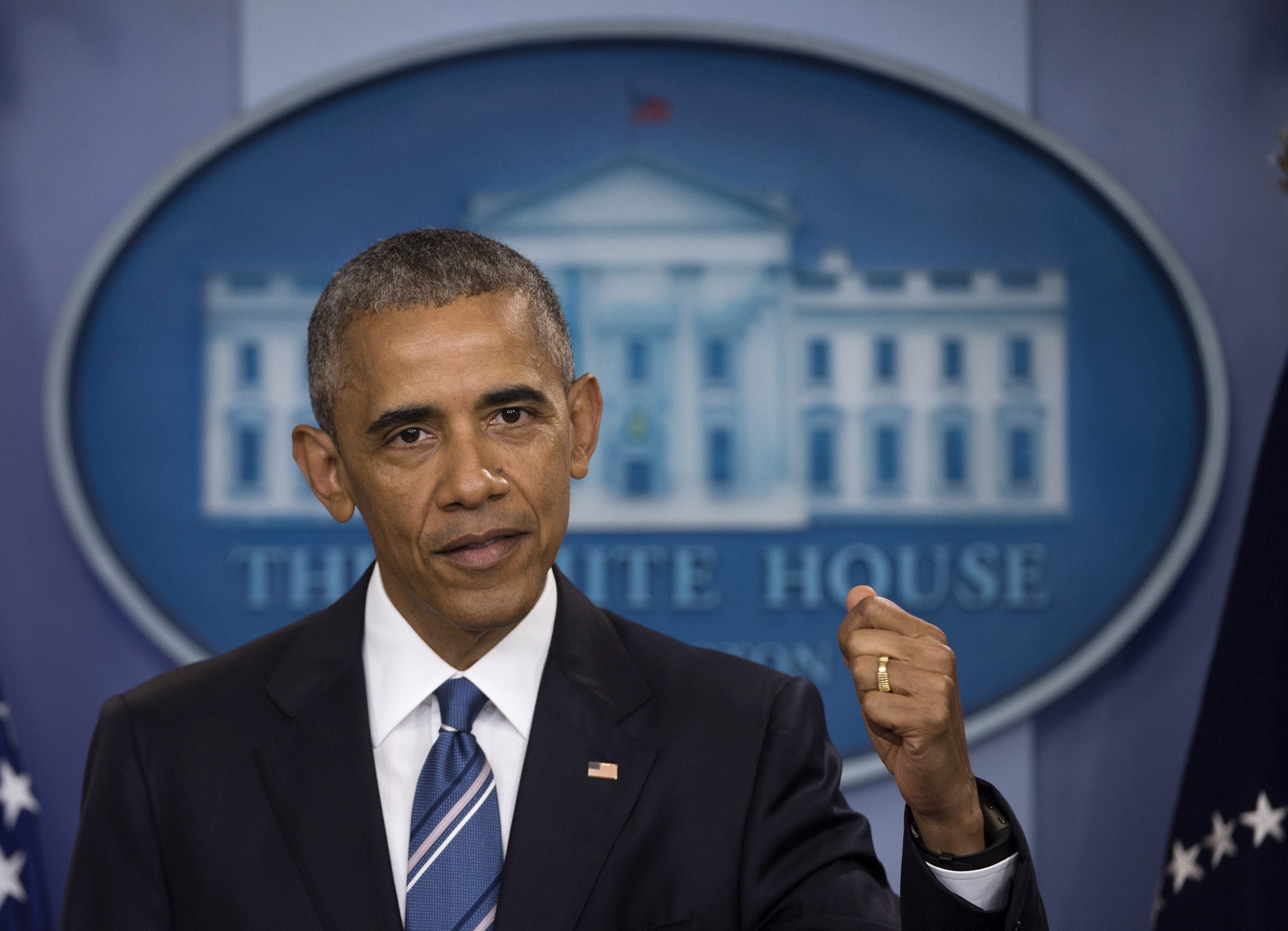 Barack Obama delivers remarks in the press briefing room in the White House in Washington, D.C., June 23, 2016.
