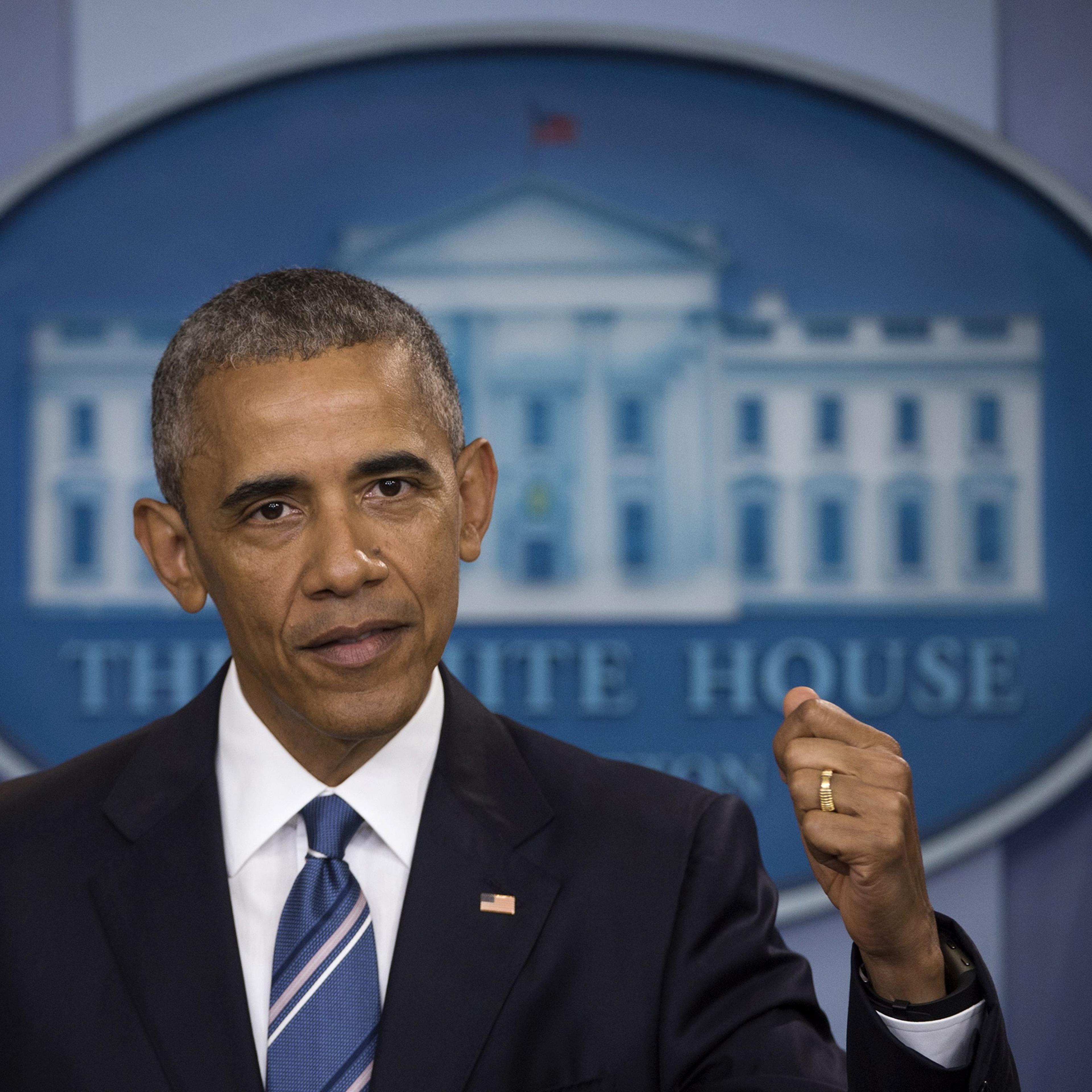 Barack Obama delivers remarks in the press briefing room in the White House in Washington, D.C., June 23, 2016.