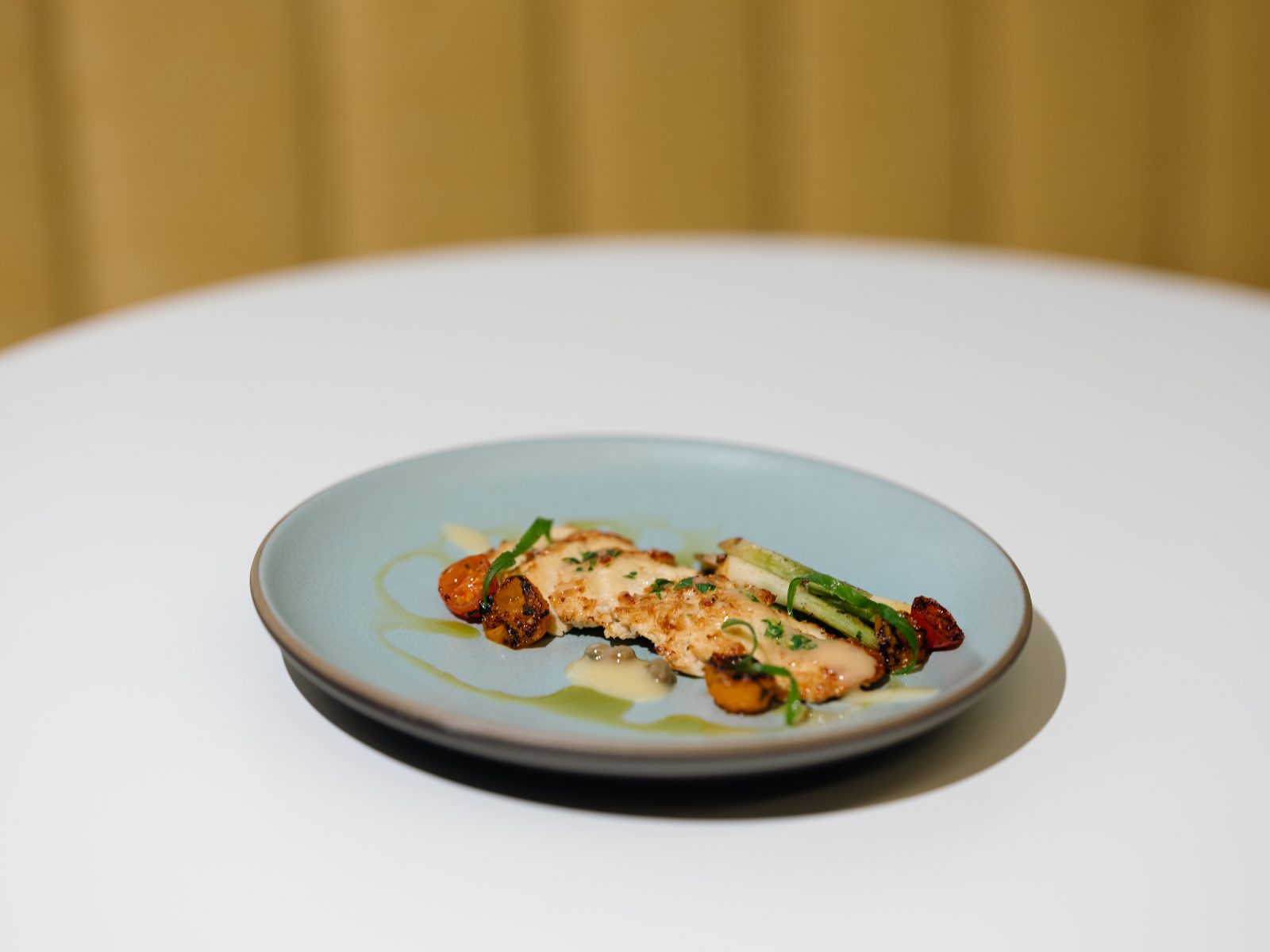 A dish made with Upside Foods' lab-grown chicken product