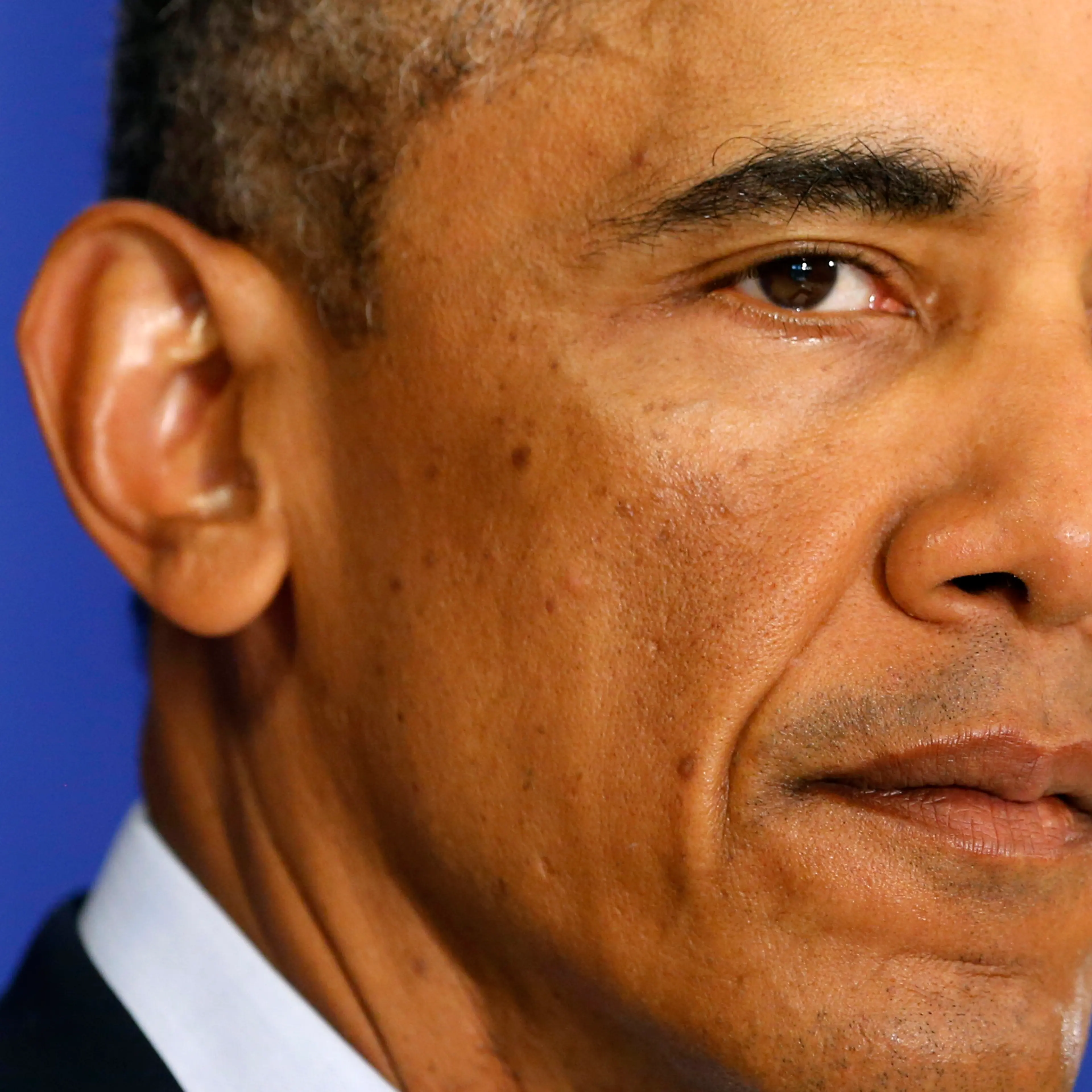 President Barack Obama delivers a statement from Martha's Vineyard, Mass. during his vacation on Aug. 20, 2014.