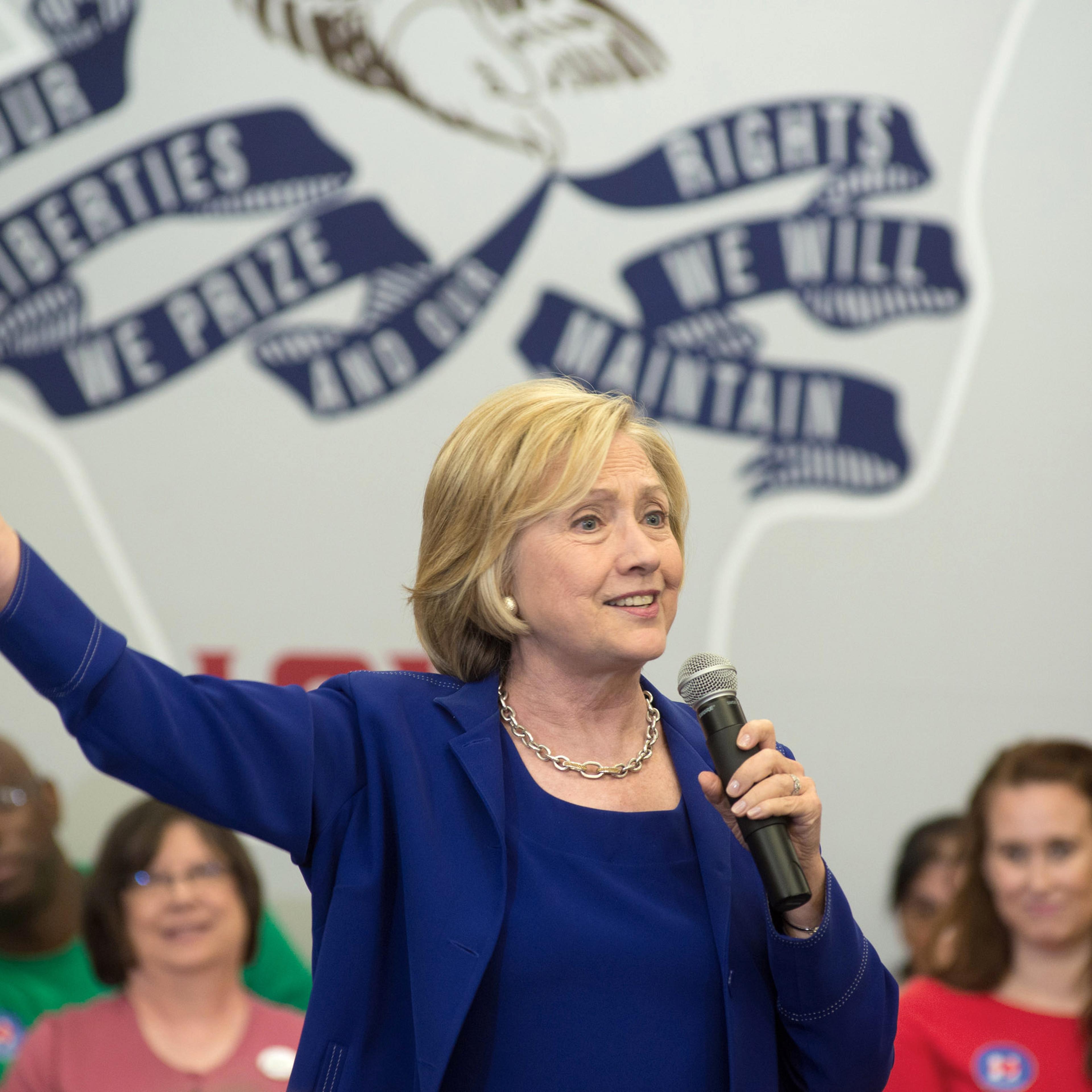 Democratic Presidential Candidate Hillary Clinton